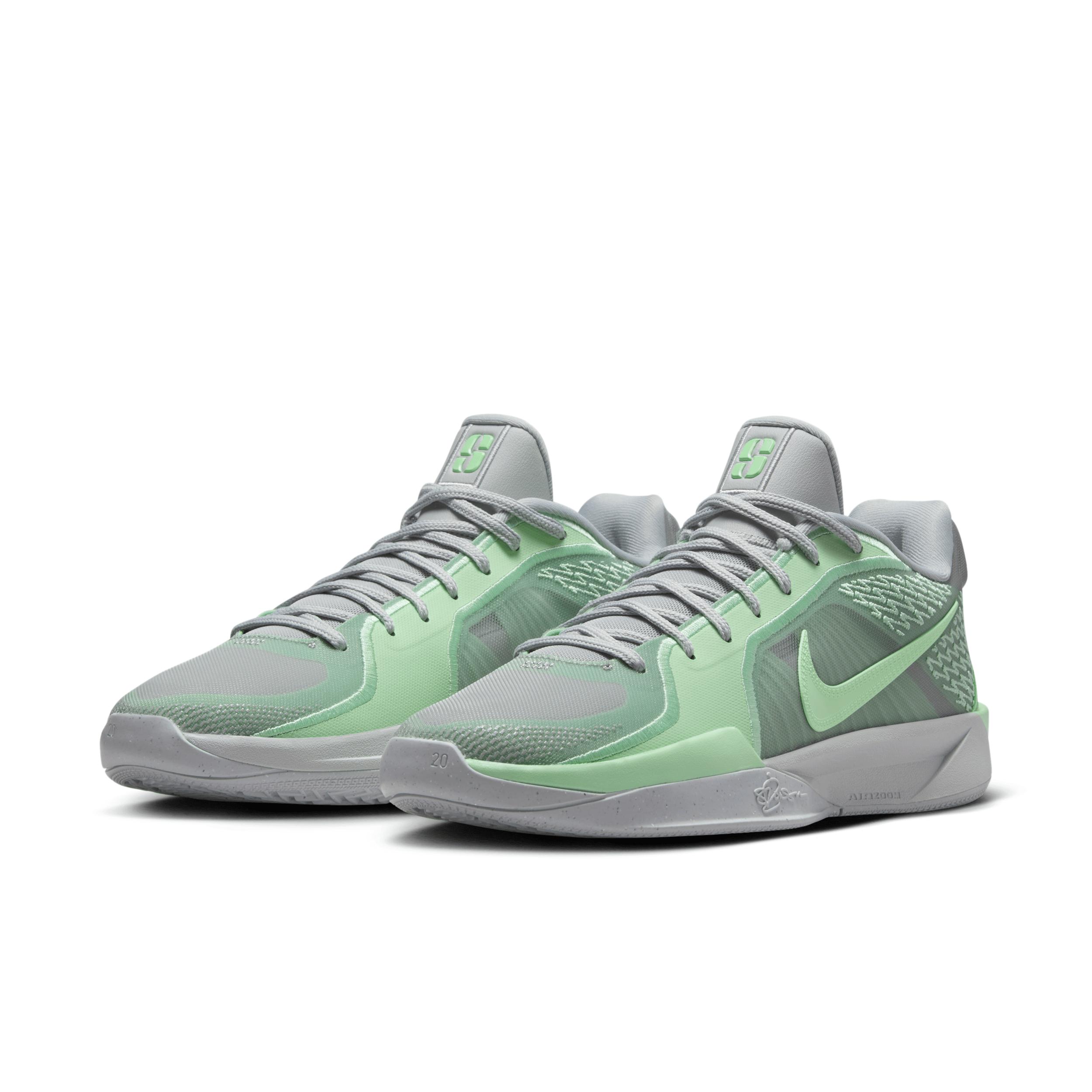 Nike Mens Sabrina Lonescu Nike Sabrina 2 - Mens Basketball Shoes Light Smoke Grey/Vapor Green/Thermal Green Product Image