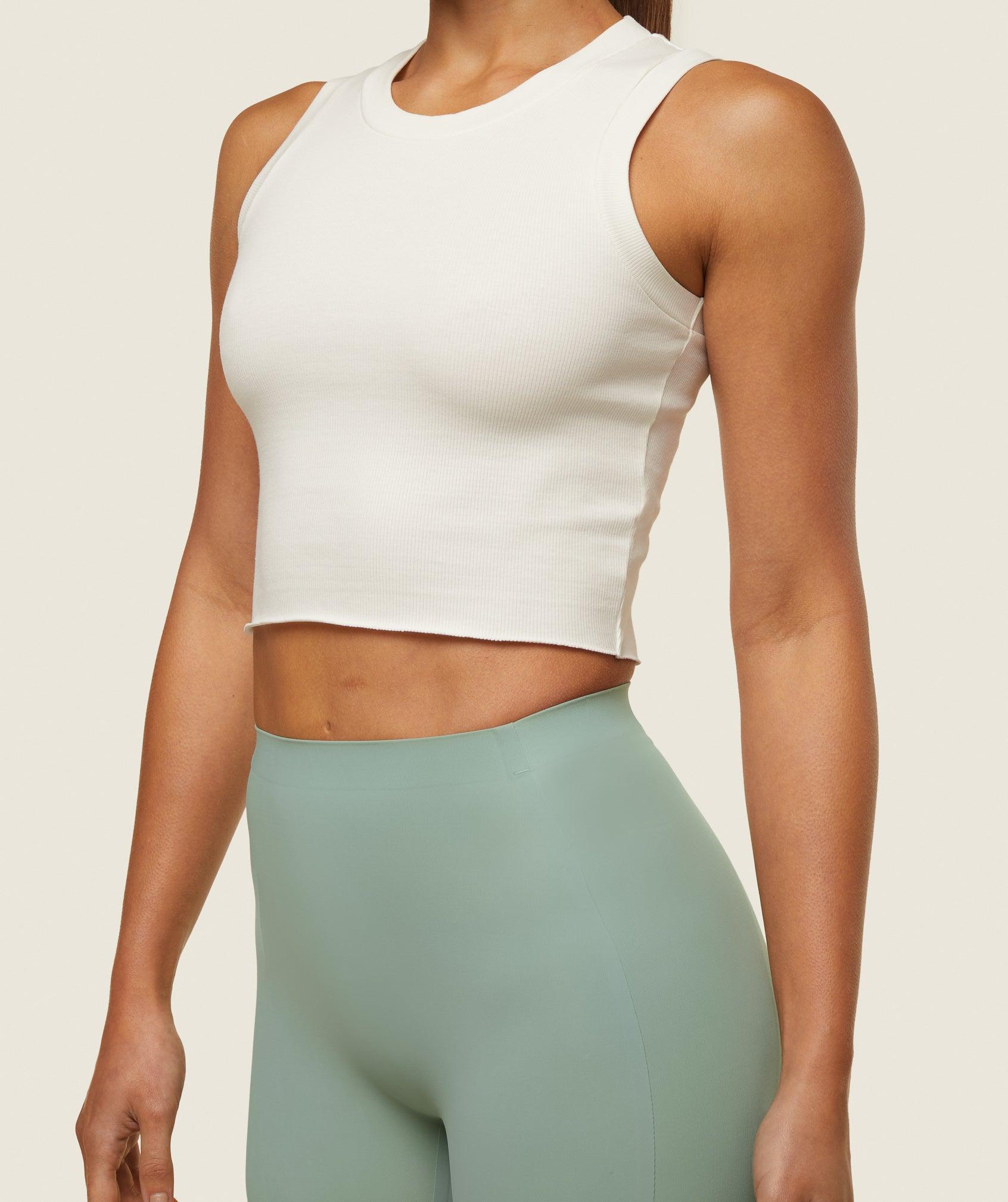 Gymshark everywear Ribbed Body Tank - Soft White Female Product Image