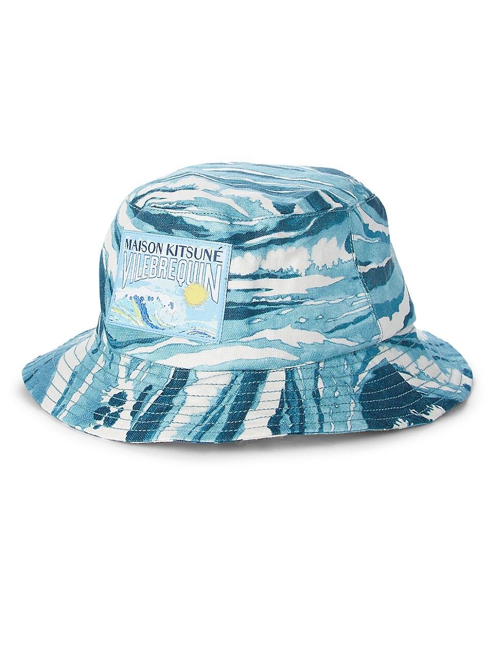 Mens Vilebrequin x Maison Kitsun Boheme Wave Cotton Bucket Hat Product Image