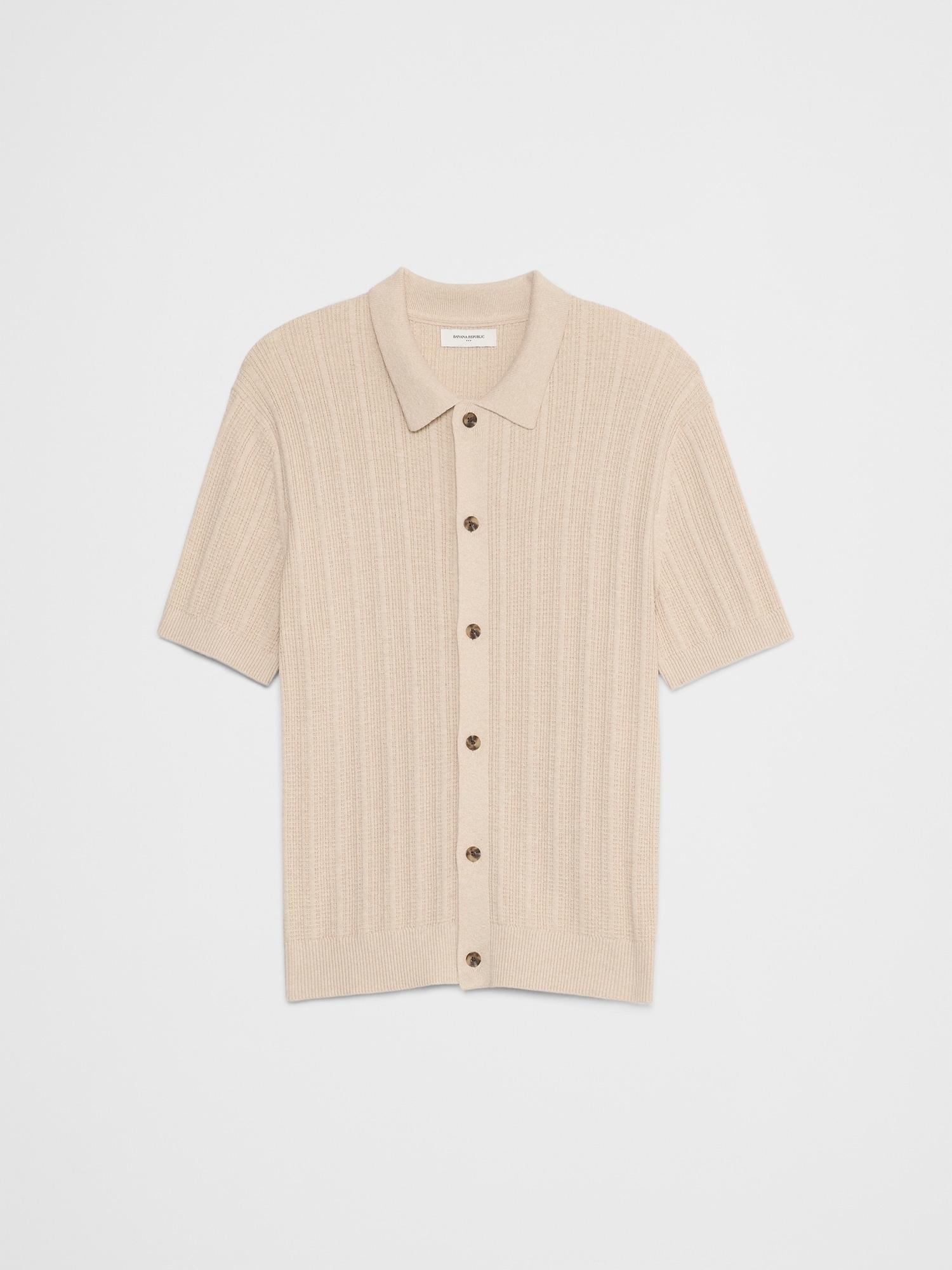 Textured Sweater Polo Product Image