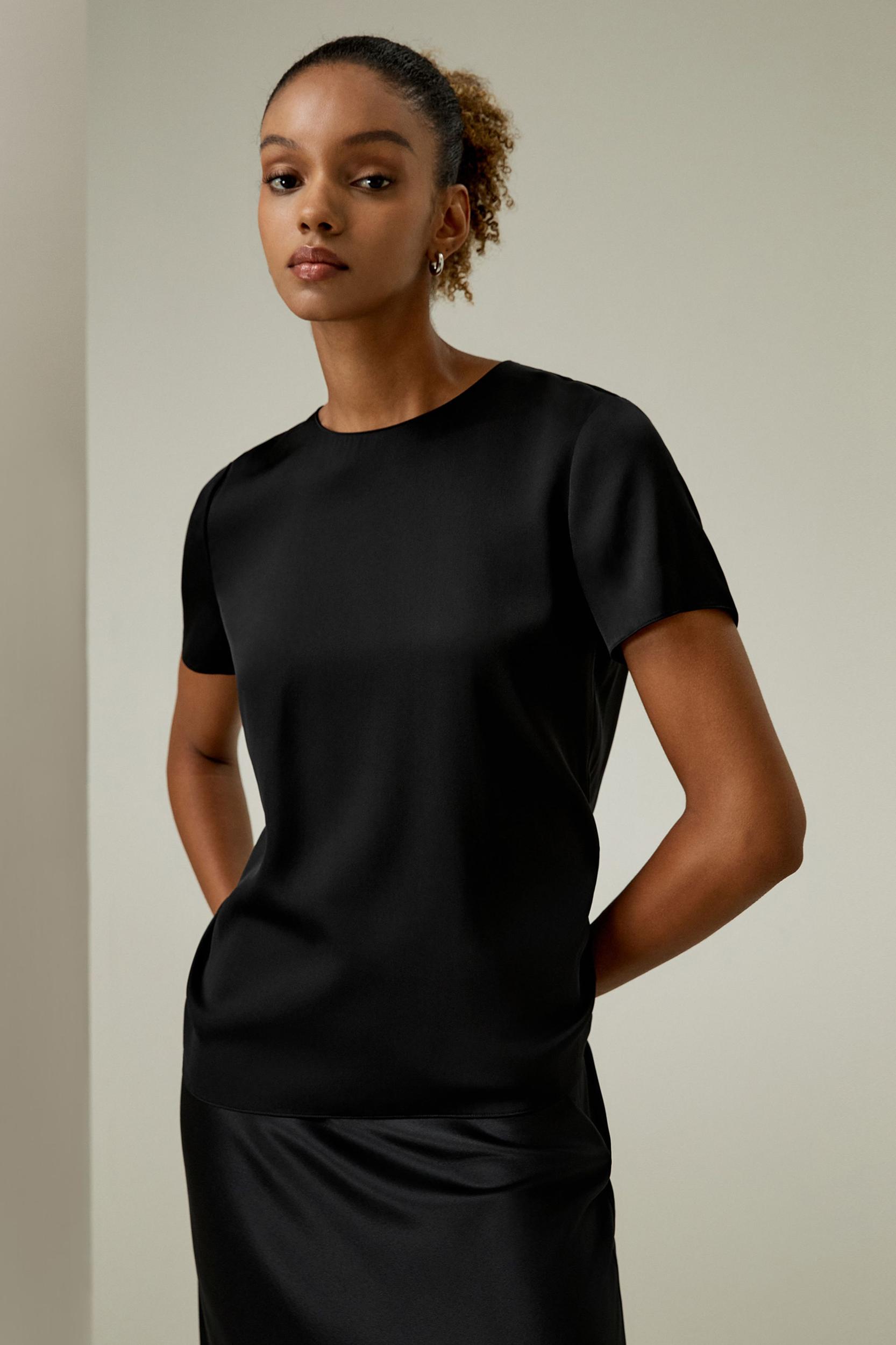 Basic Silk T-shirt Product Image