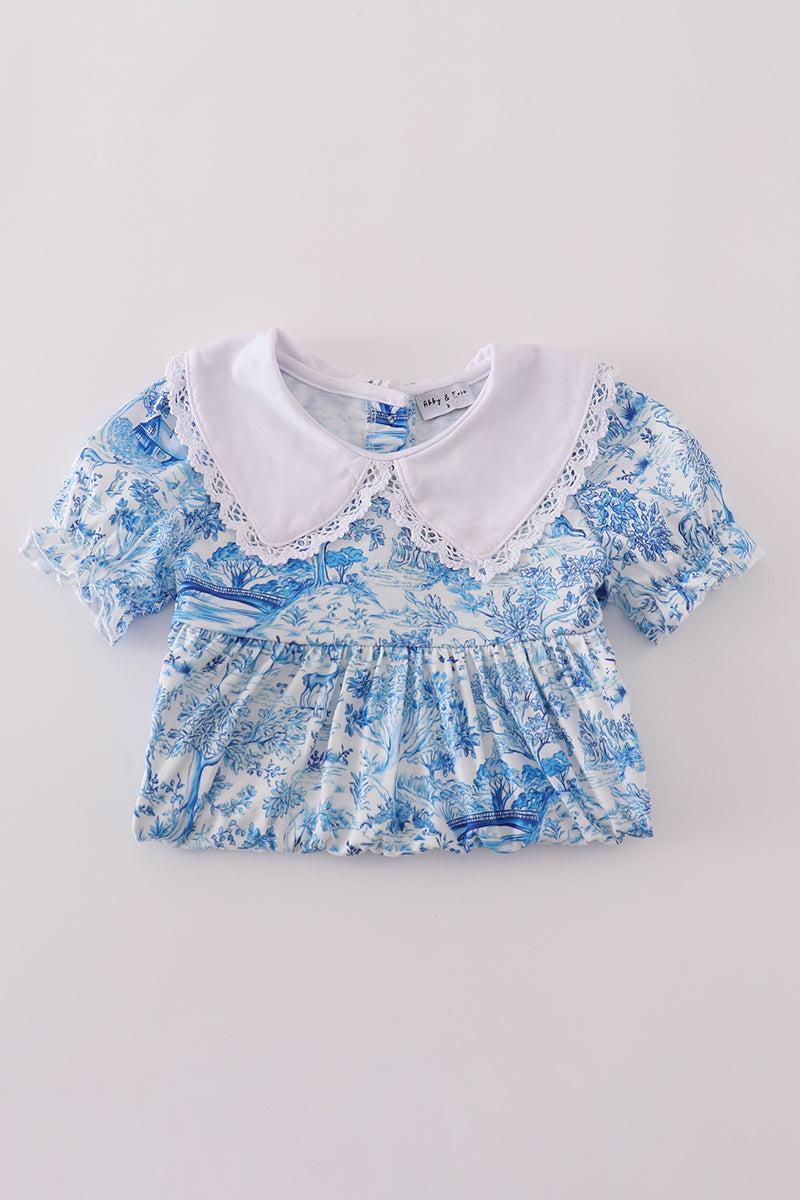 Bow applique print mom&me dress Product Image