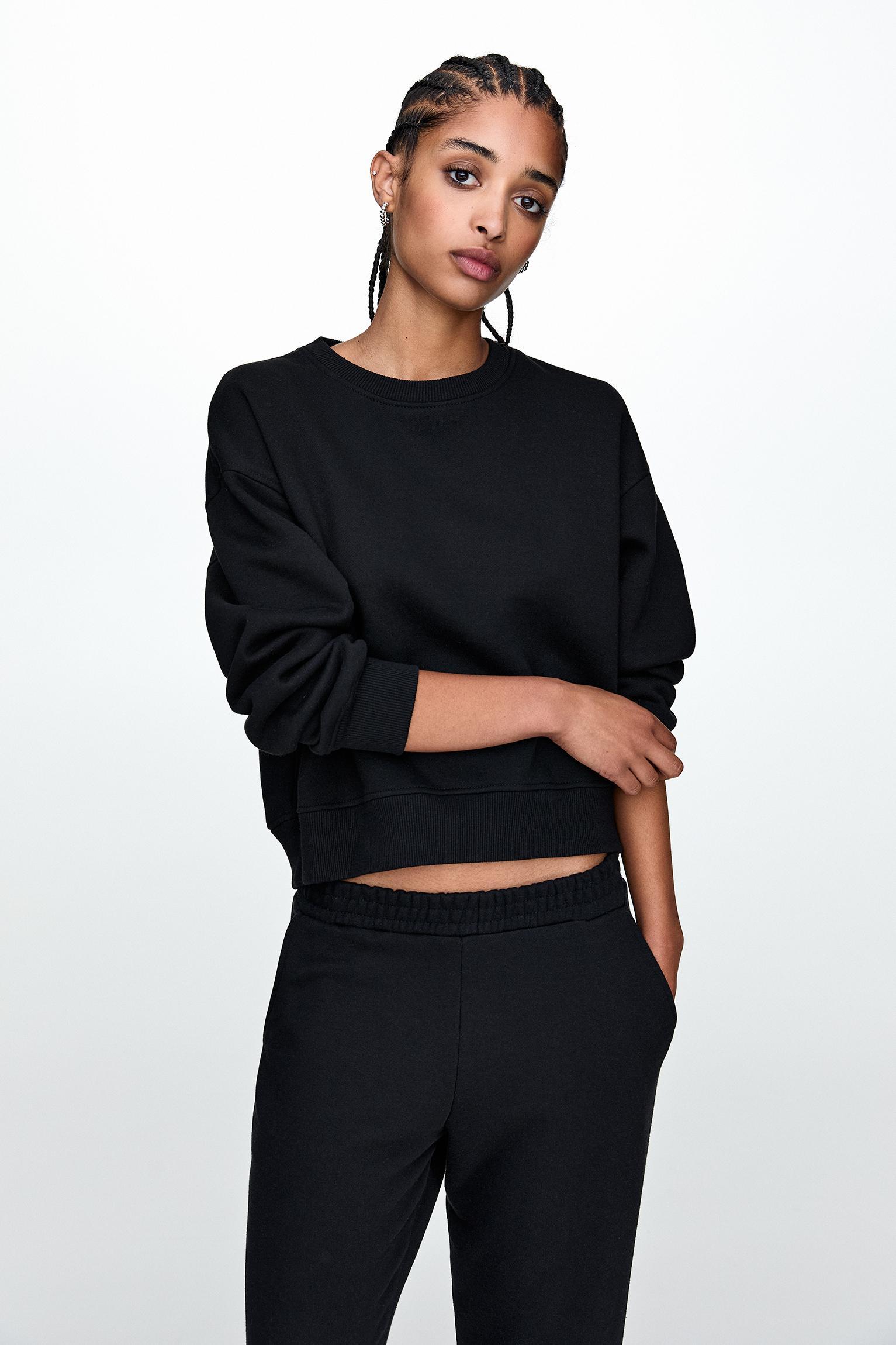 Sweatsuit set with sweatshirt and sweatpants Product Image