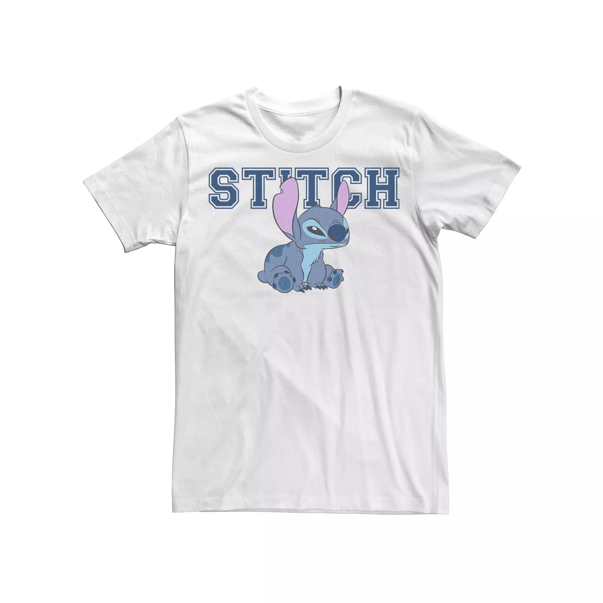 Disney's Lilo & Stitch Angry Sitting Stitch Juniors' Boyfriend Graphic Tee, Women's,  Product Image