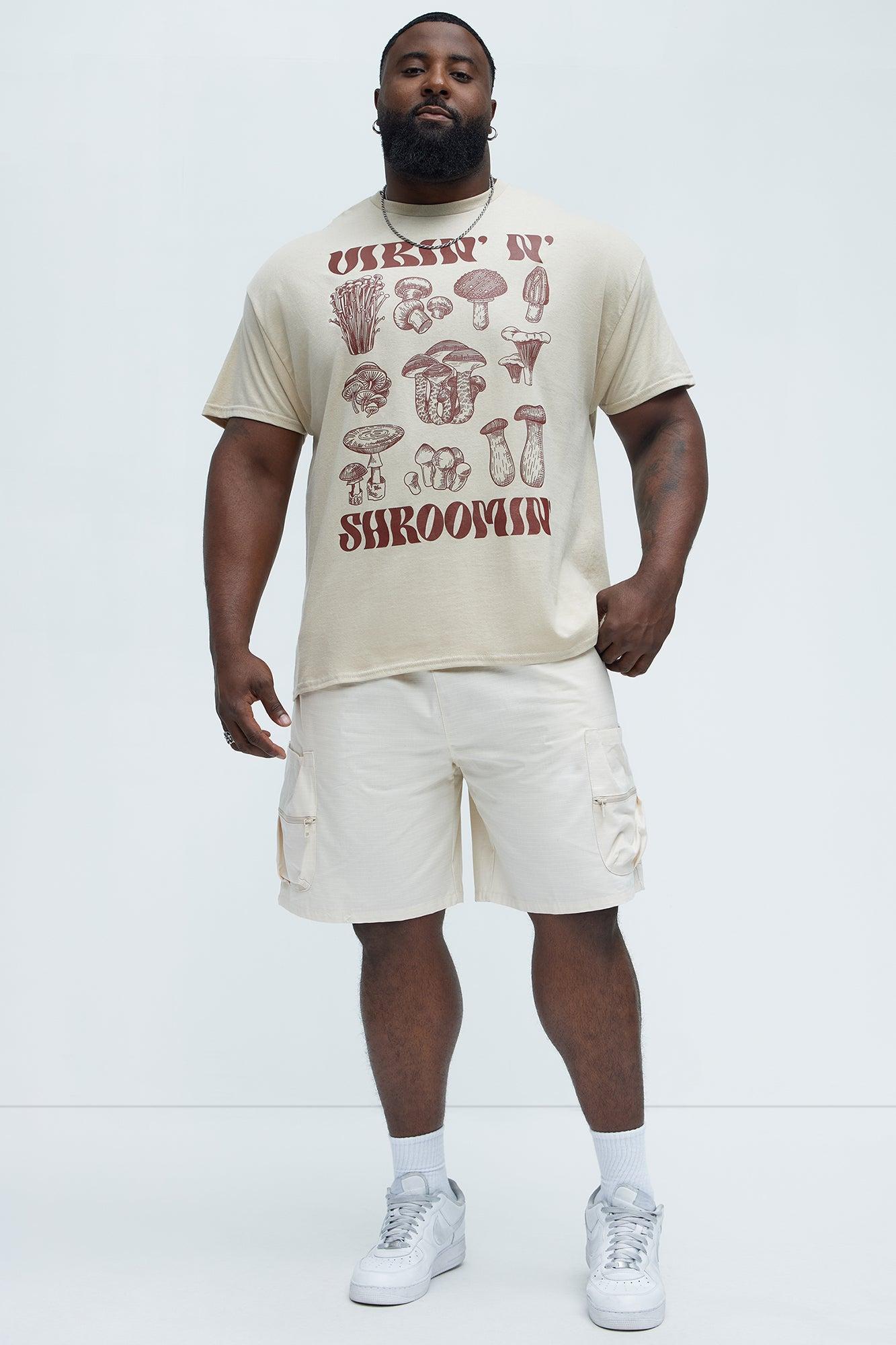 Vibin N Shroomin Short Sleeve Tee - Sand Product Image