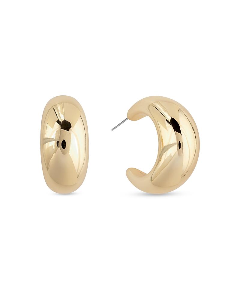 Womens Tsuki 14K Gold-Plated Hoop Earrings Product Image