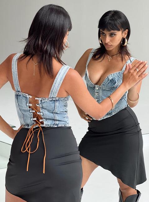 Coulter Corset Denim Product Image