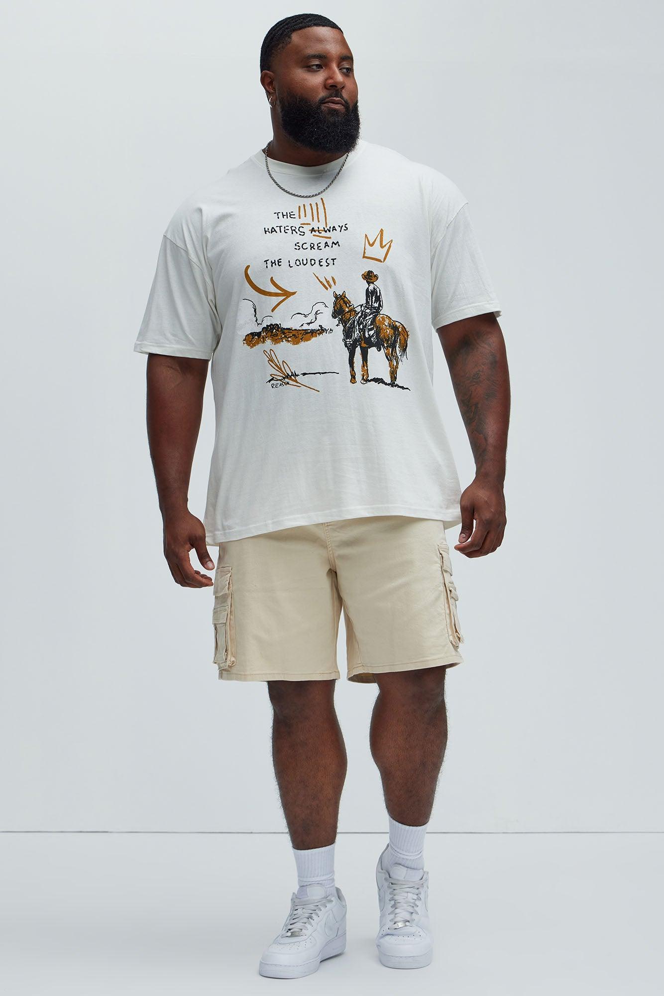 Cowboy Waterfall Short Sleeve Tee - Cream Product Image