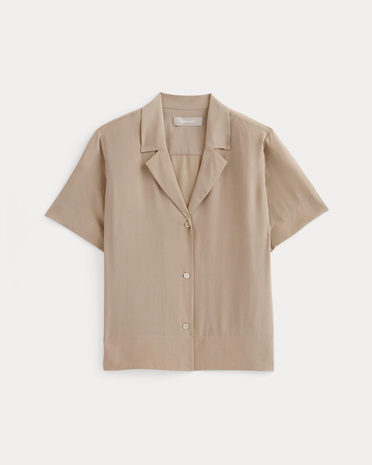 Womens Notch Shirt in Washable Silk by Everlane Product Image