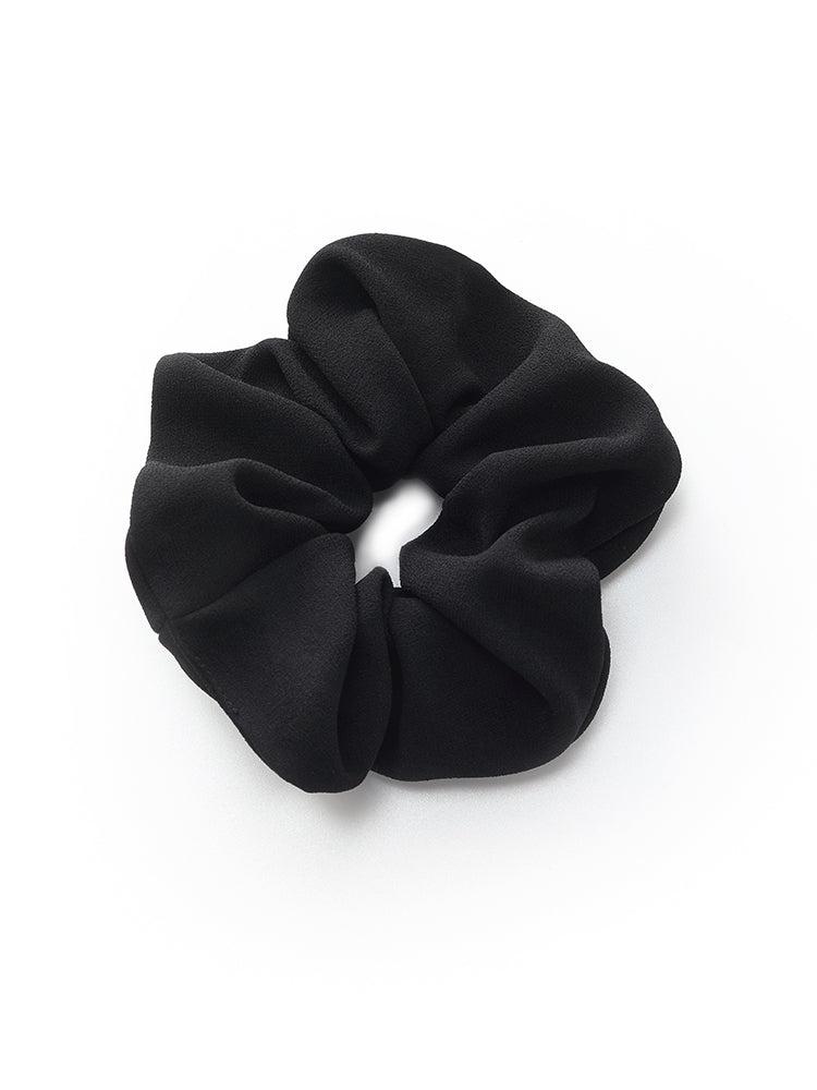 Triacetate Pleat Front Women Midi Dress With Belt And Scrunchie Product Image