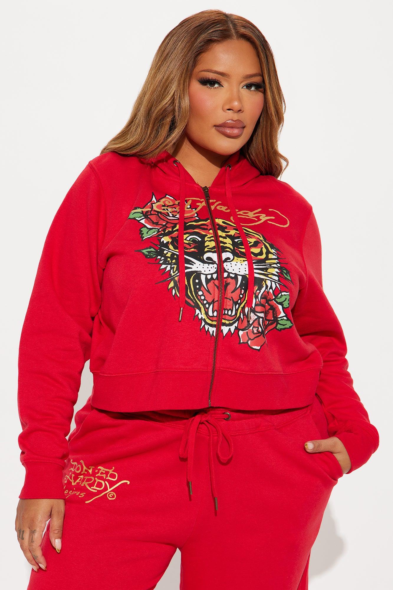 Ed Hardy Tiger Pant Set - Red Product Image