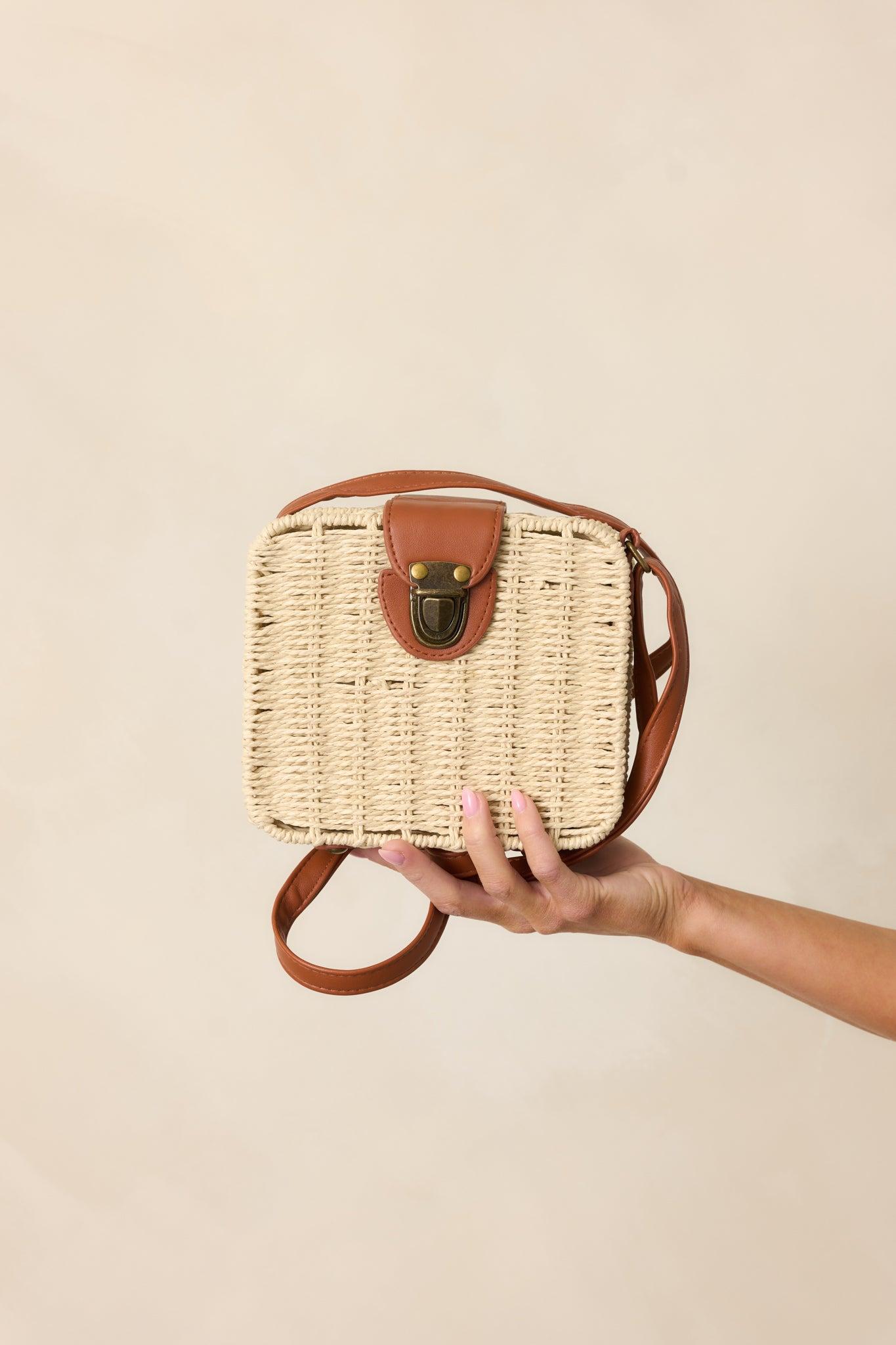 Already There Ivory Natural Whicker Handbag Product Image