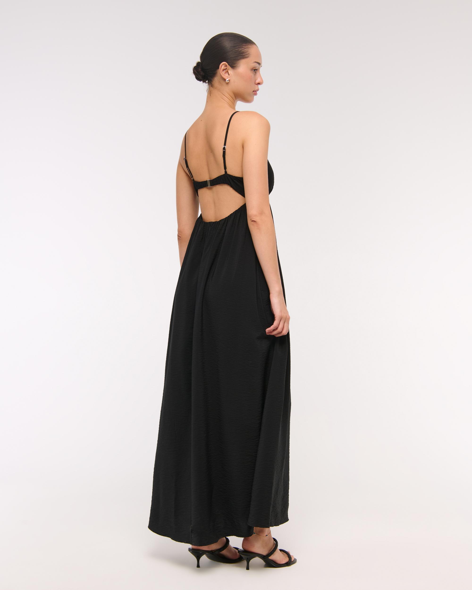 Bra-Free Clasp-Back Flowy Maxi Dress Product Image