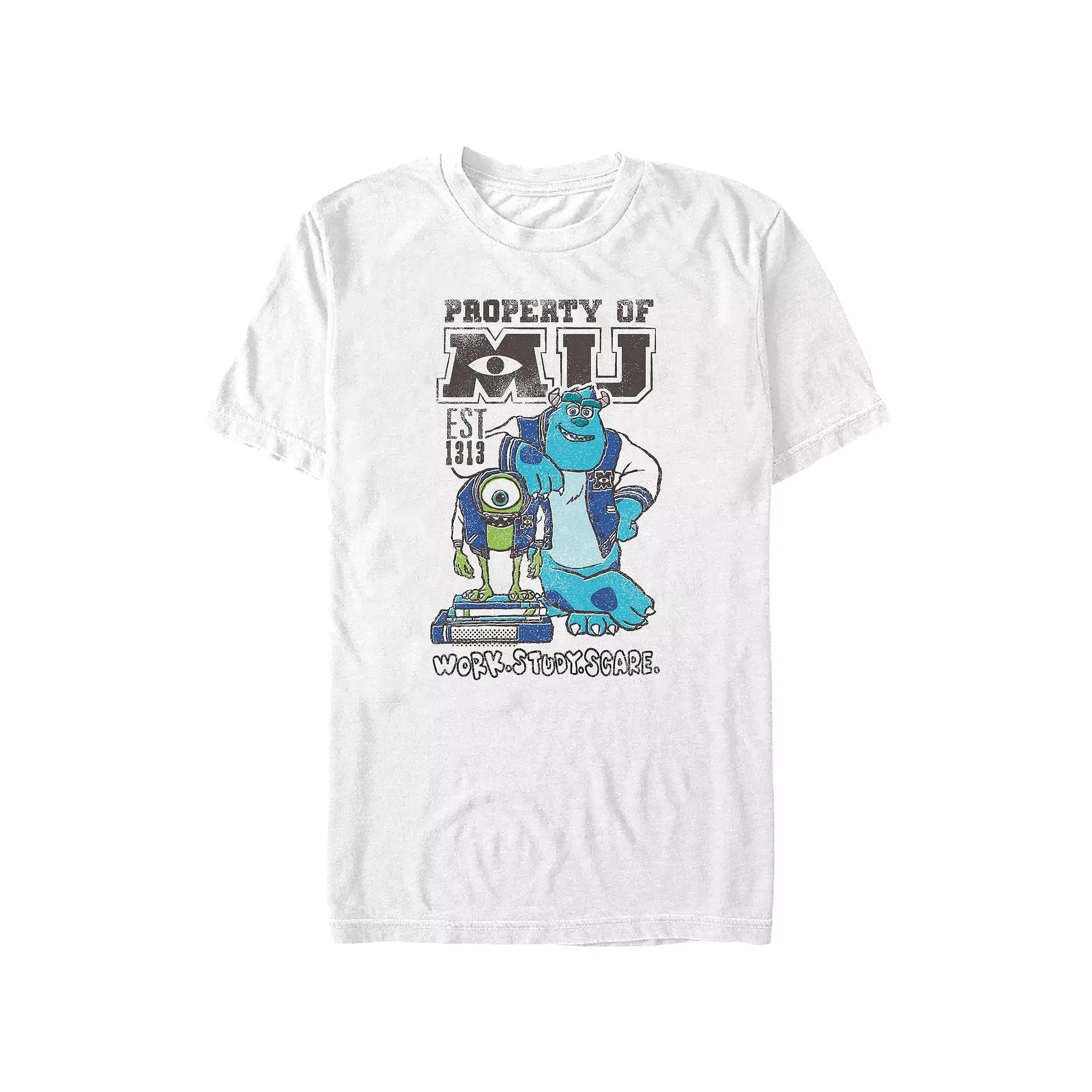 Disney / Pixar's Monsters University Property Of MU Work Study Scare Big & Tall Graphic Tee, Men's,  Product Image