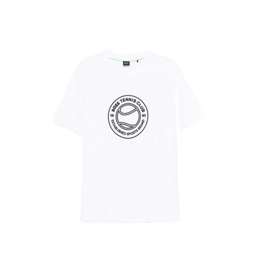 HUGO BOSS Graphic-print T-shirt In White Product Image