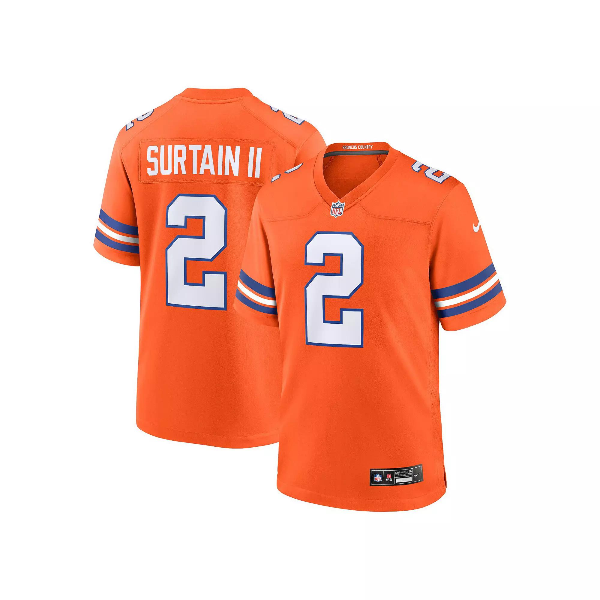 Patrick Surtain II Denver Broncos Nike Mens NFL Game Football Jersey | 67NM0B8M8WF-PZ1 Product Image