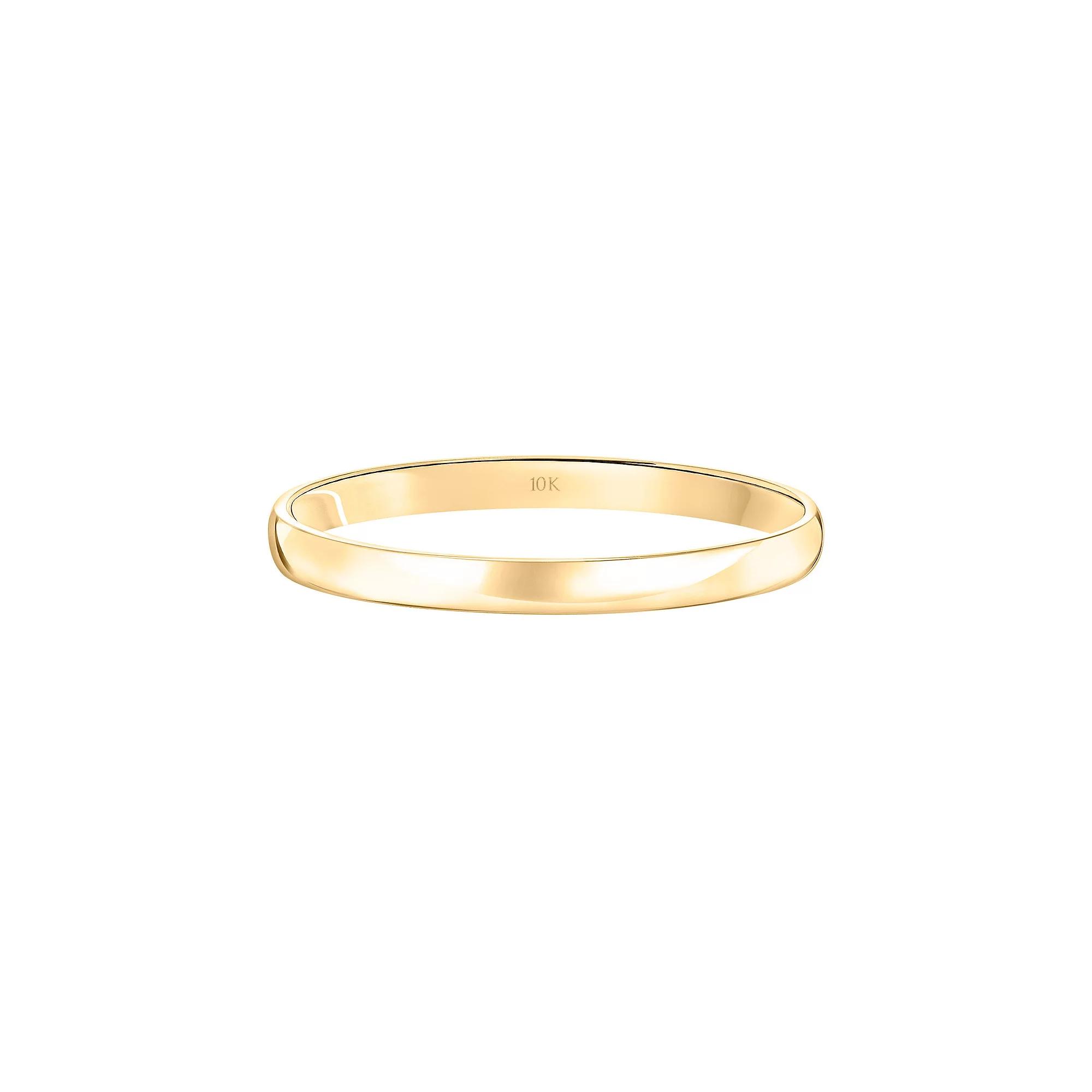 Love Always 10k Gold 2 mm Wedding Band, Women's, Size: 8, 10k Yellow Gold Product Image