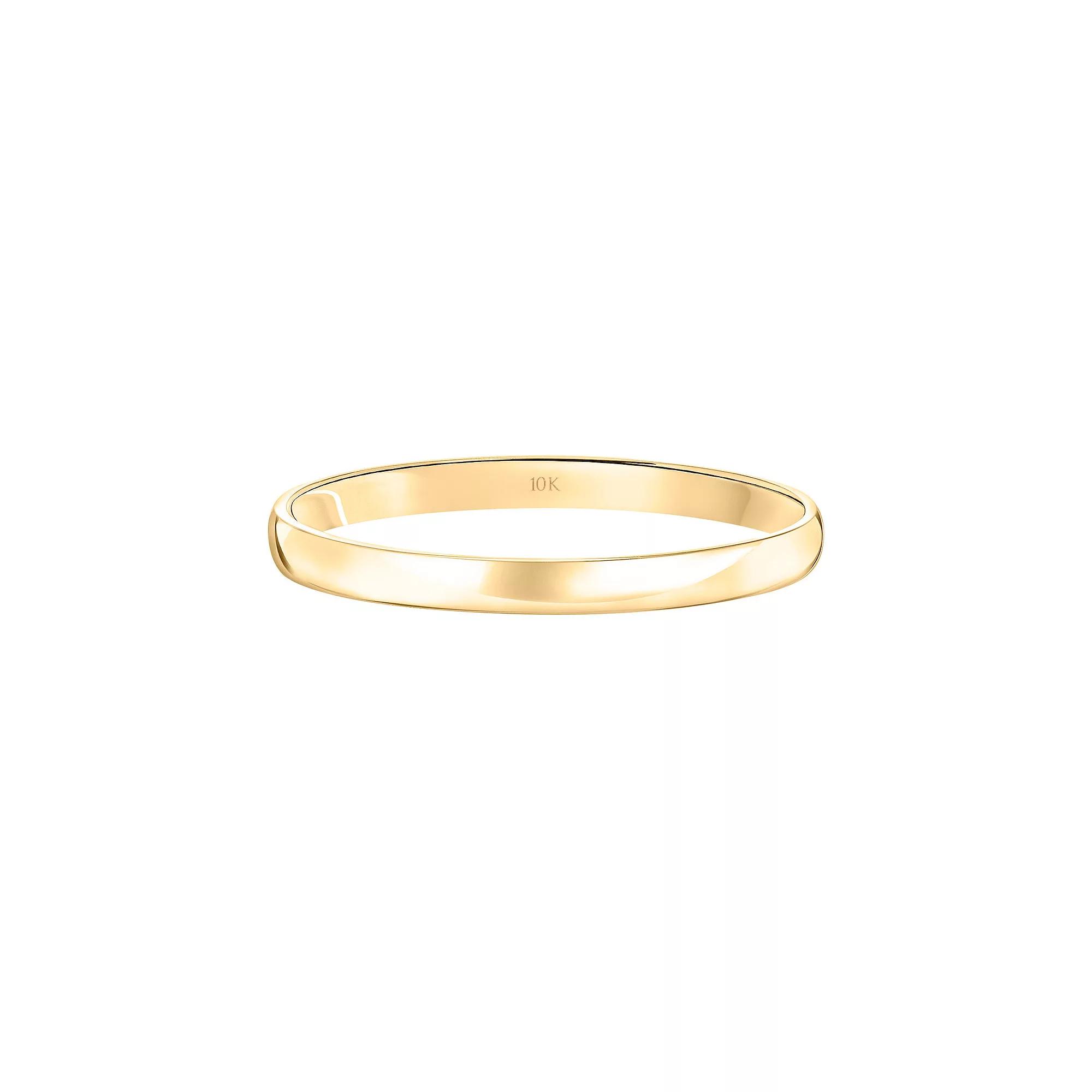 Love Always 10k Gold 2 mm Wedding Band, Women's, Size: 8, 10k Yellow Gold Product Image