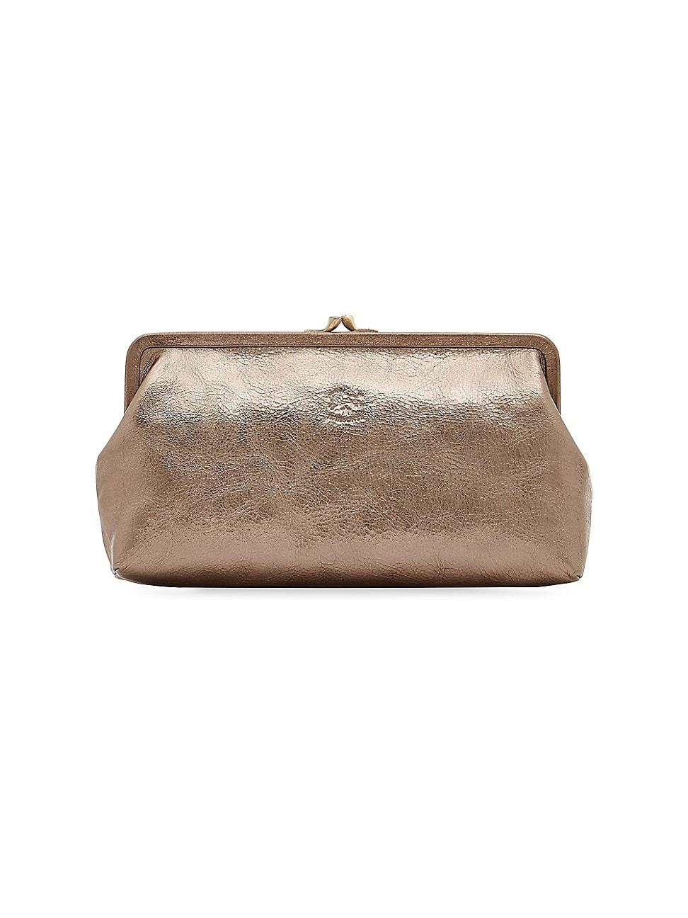 Classic Metallic Leather Clutch Bag Product Image