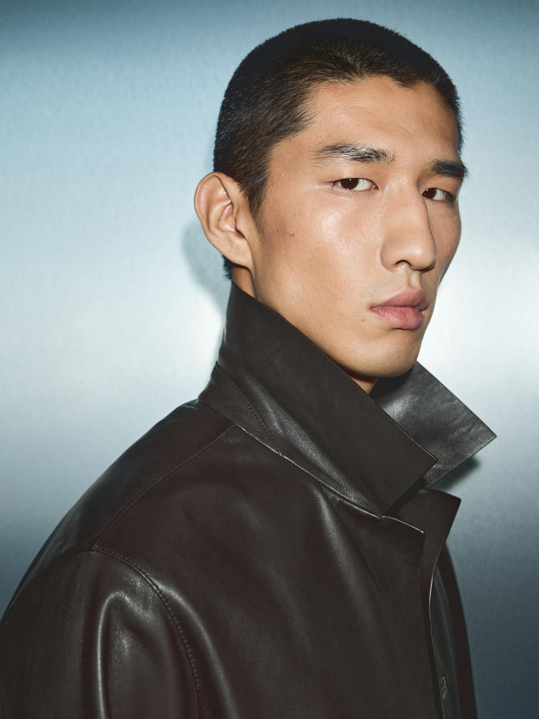 Nappa leather jacket with patch pockets Product Image