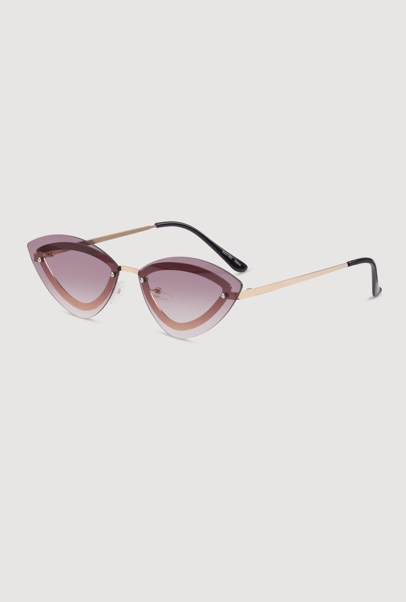 Rimless Cat Eye Sunglasses Unisex Product Image