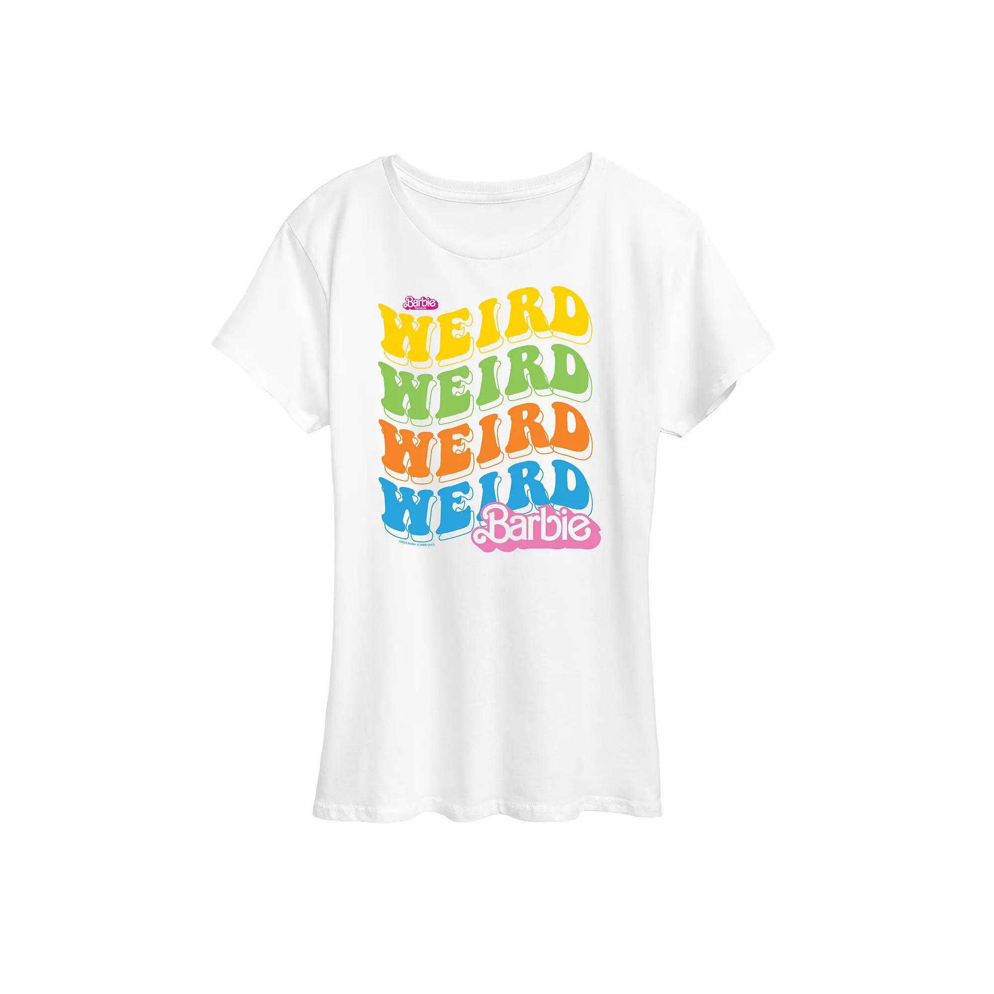 Women's Barbie The Movie Weird Stack Graphic Tee, Girl's,  Product Image