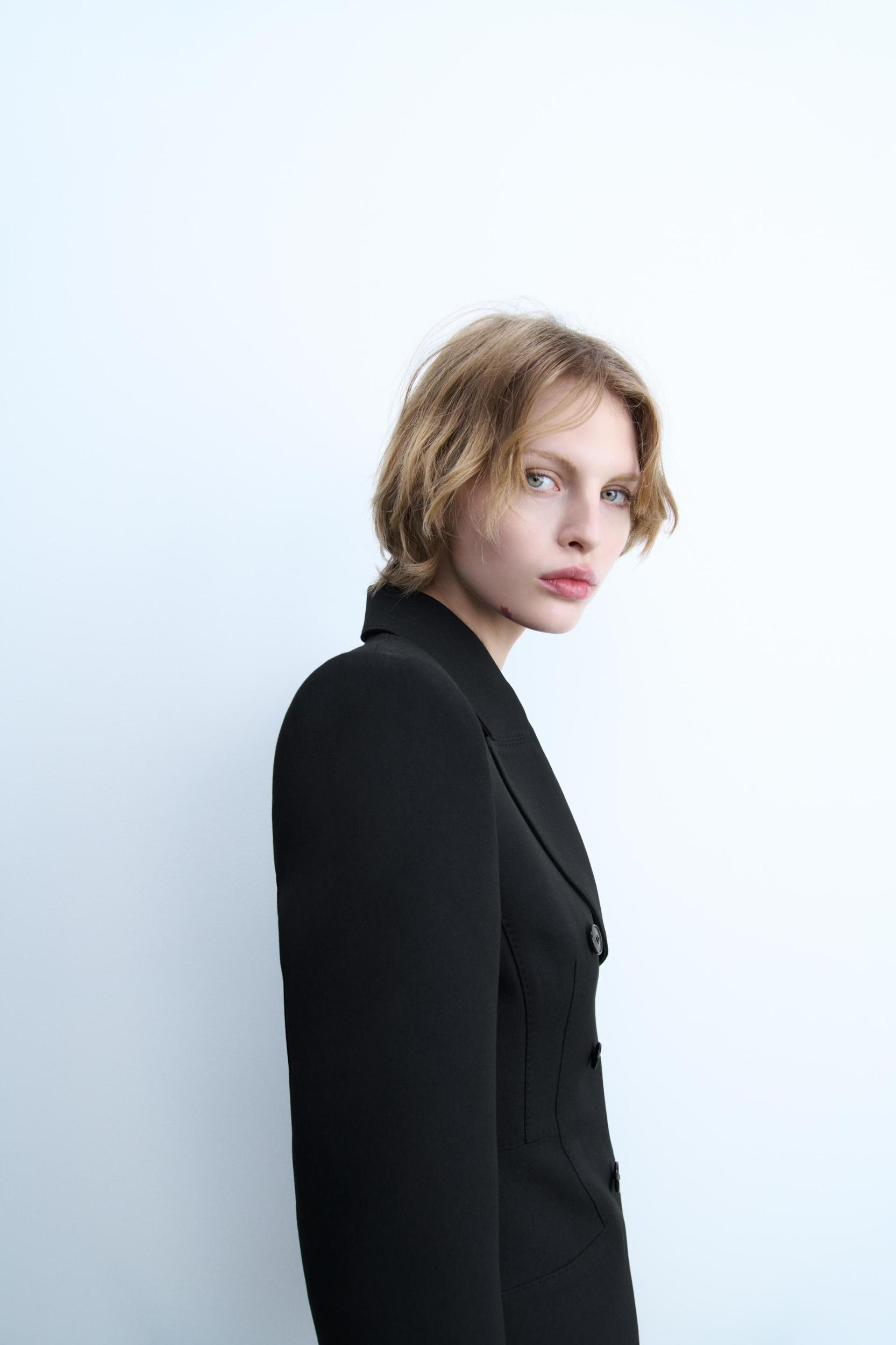 DOUBLE-BREASTED BLAZER DRESS ZW COLLECTION Product Image