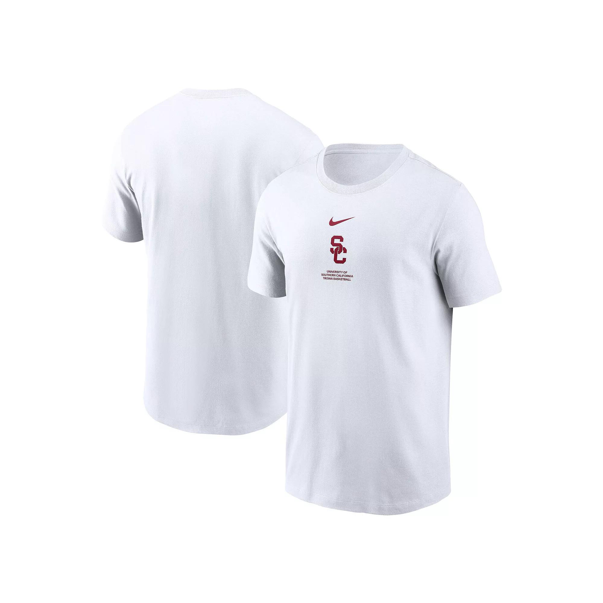 Men's Nike White USC Trojans On-Court Basketball T-Shirt,  Product Image