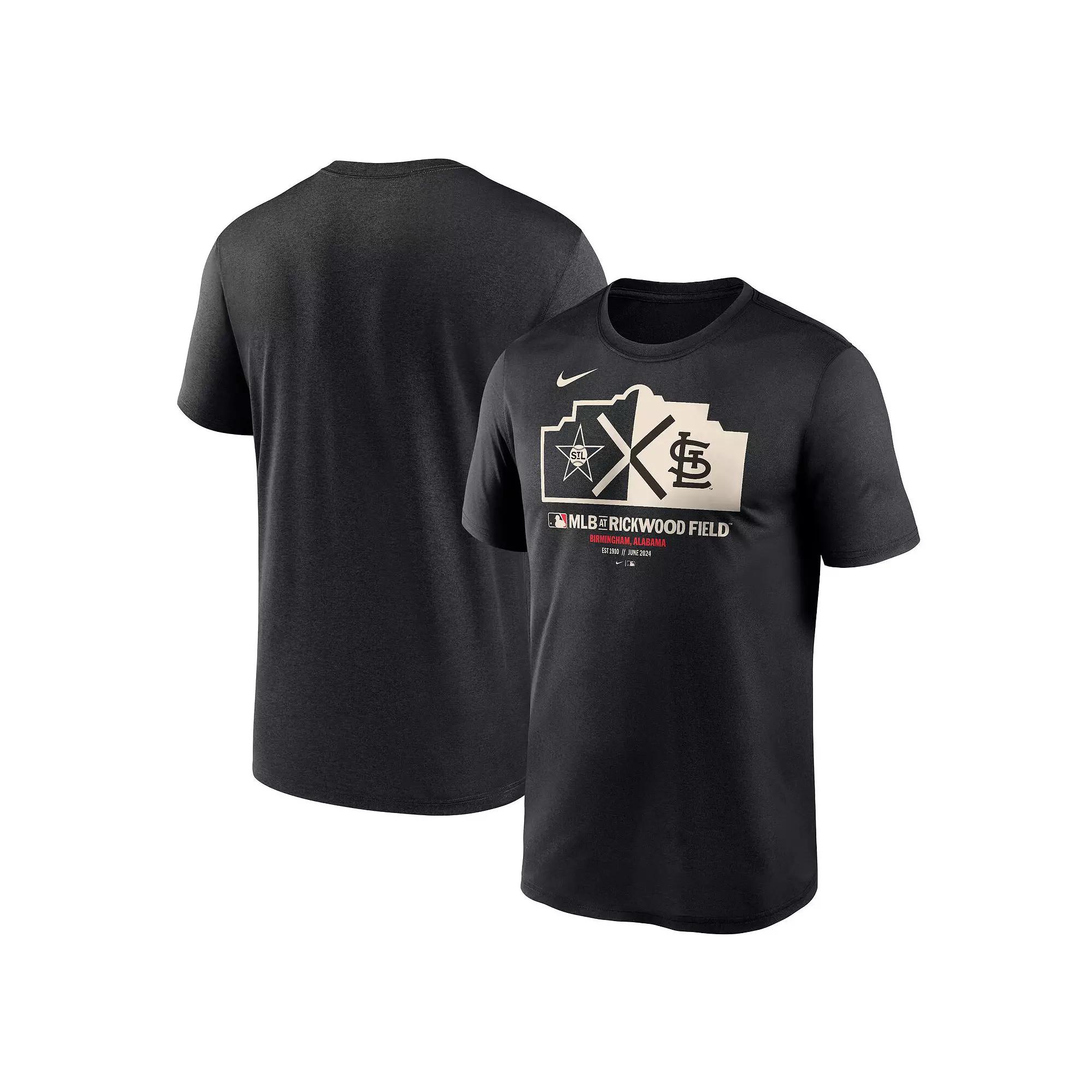 Men's Nike Black St. Louis Cardinals 2024 Rickwood Classic Legend T-Shirt, Size: Medium Product Image