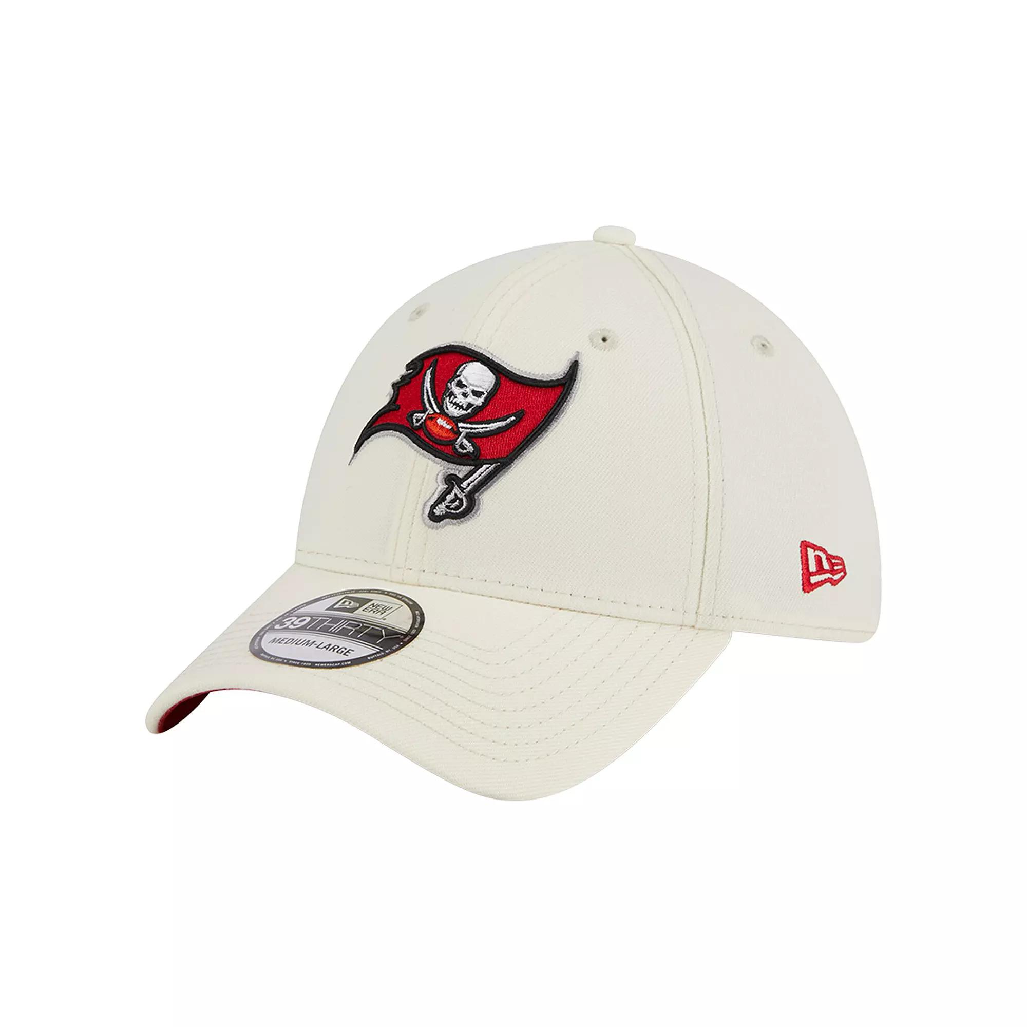 Men's New Era Cream Tampa Bay Buccaneers Classic 39THIRTY Flex Hat, Size: Large/XL, Beige Product Image