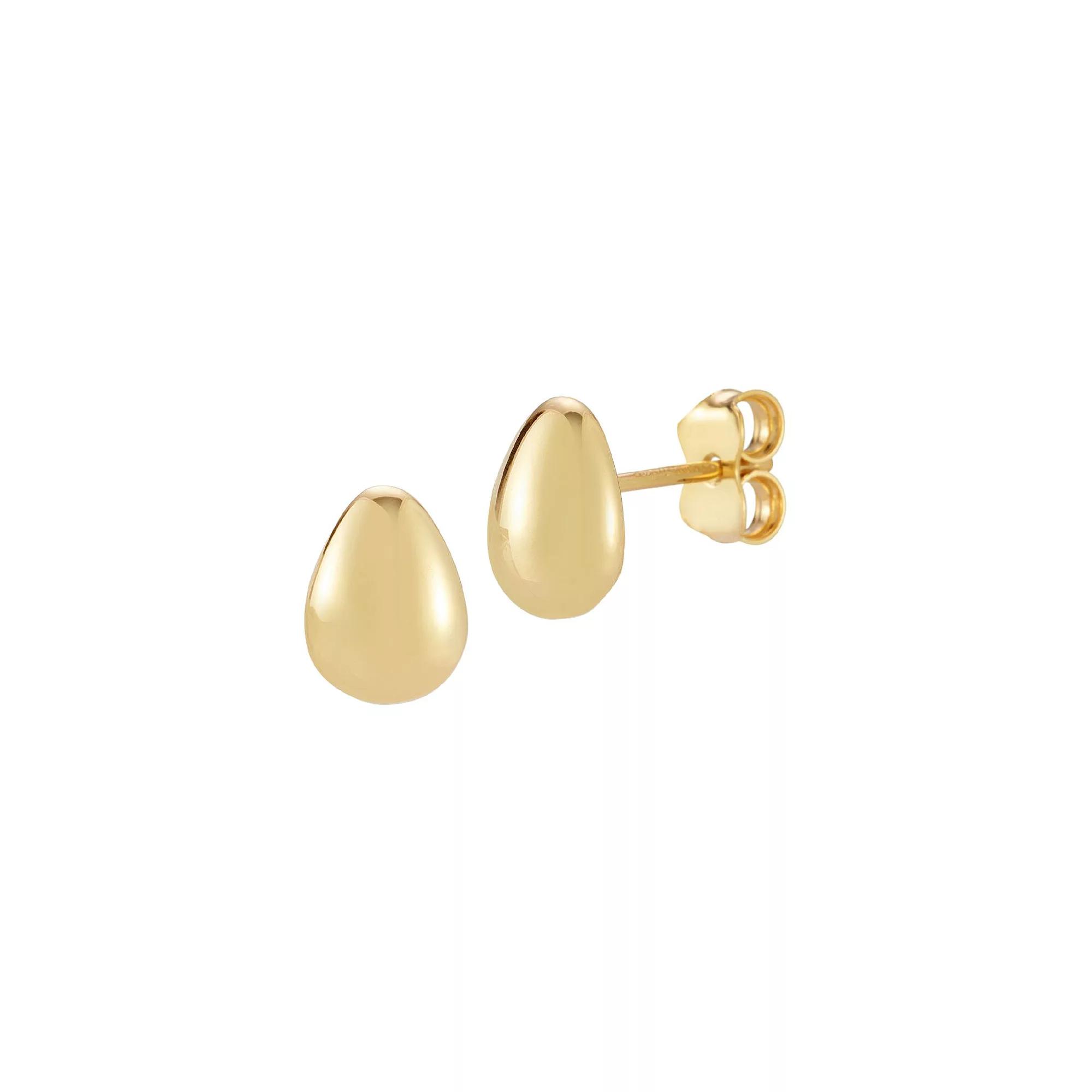 LUMINOR GOLD 14k Gold Drop Stud Earrings, Women's Product Image