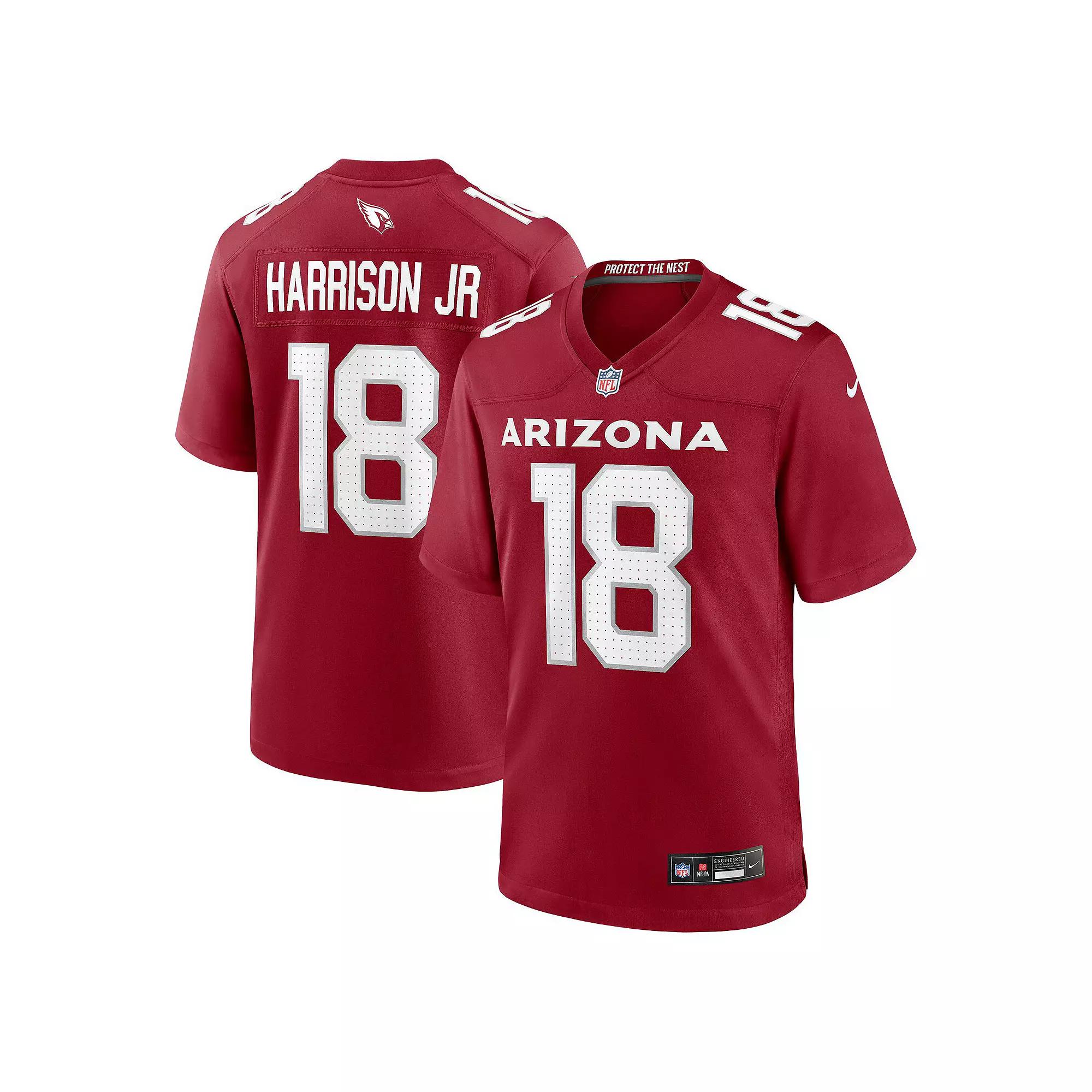 Men's Nike Marvin Harrison Jr. Cardinal Arizona Cardinals  Player Game Jersey, Size: XL, Red Product Image