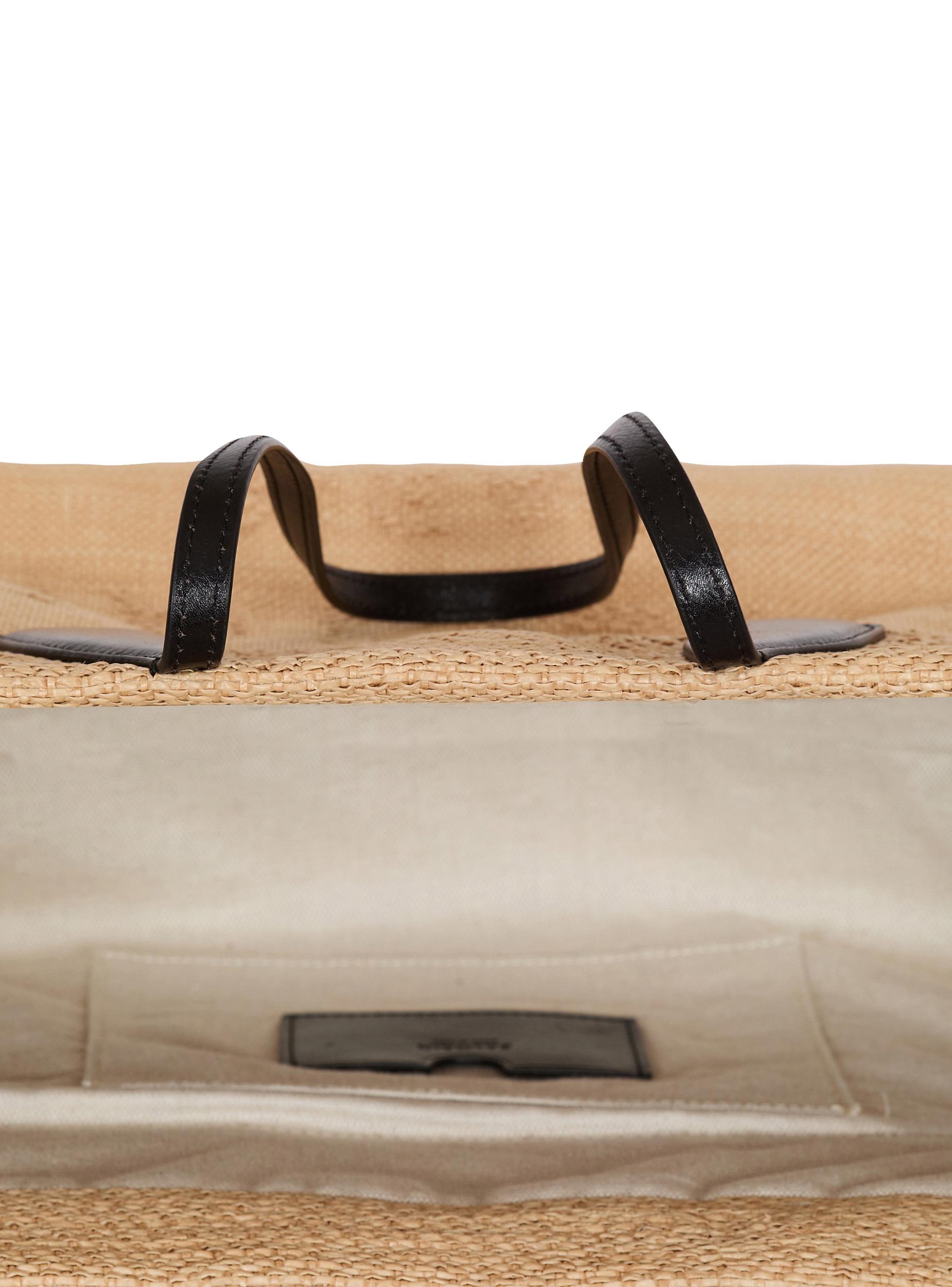 Track raffia tote bag Product Image