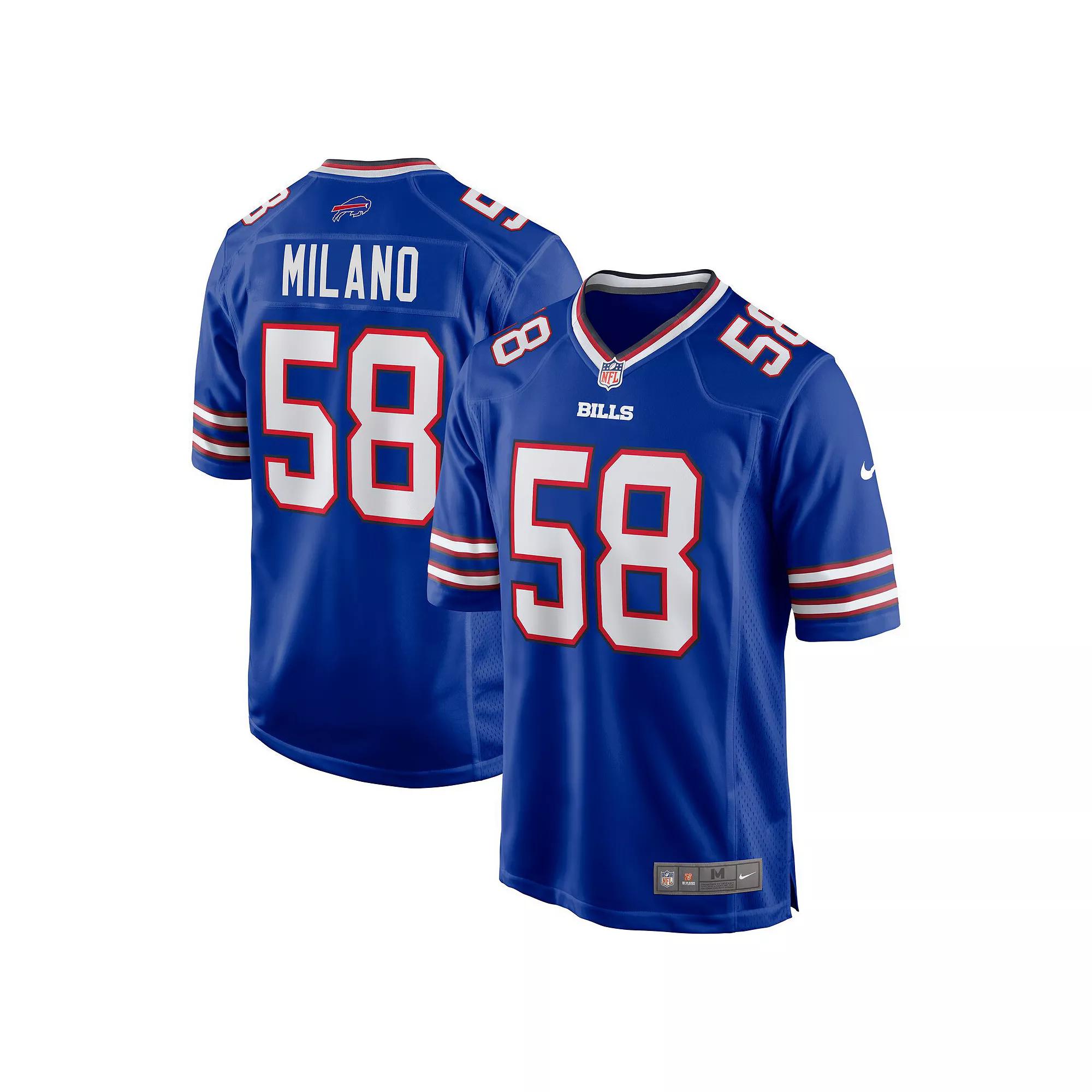 Men's Nike Matt Milano Royal Buffalo Bills Game Player Jersey,  Product Image