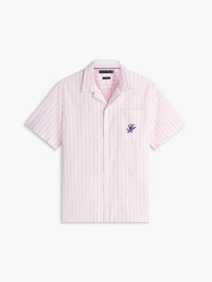 Striped Paper-Touch Camp Shirt Product Image