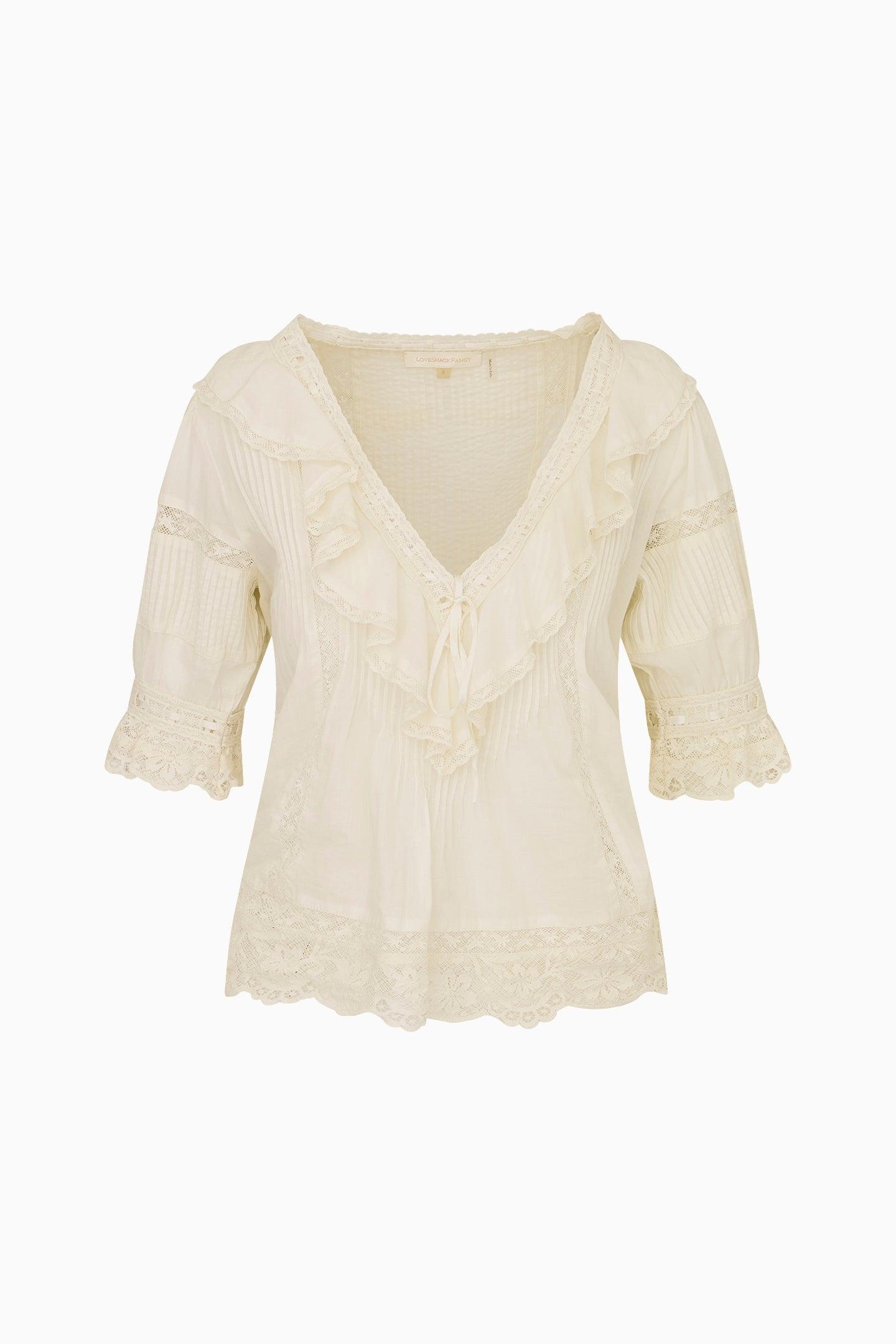 Delphie Cotton Lace-Detailed Mini Skirt Product Image