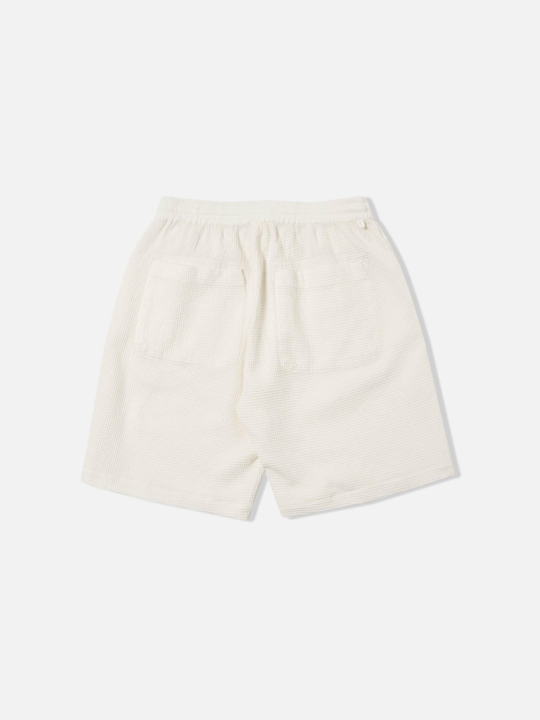 Universal Works Simple Short in Ecru Japanese Waffle Product Image