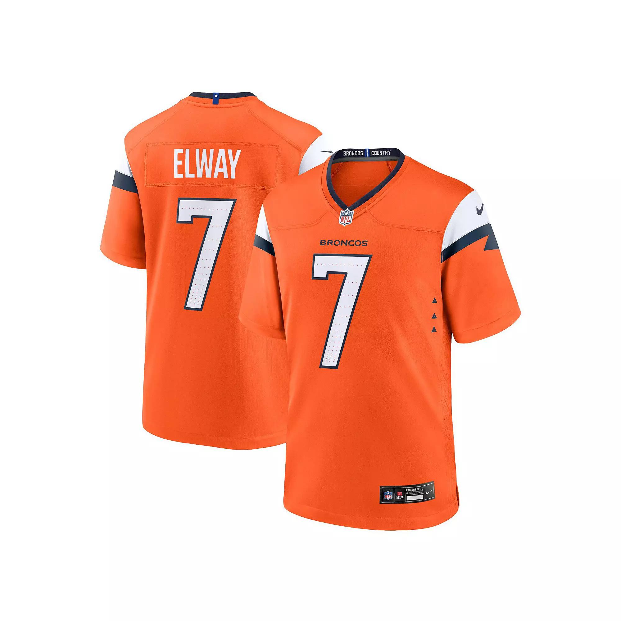 Men's Nike John Elway Orange Denver Broncos Mile High Collection Retired Player Game Jersey,  Product Image
