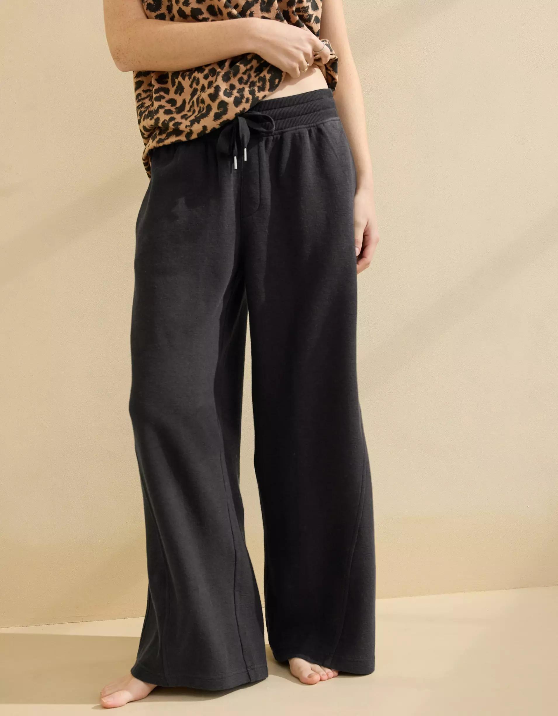 Aerie Soft Landing Ribbed Trouser Product Image