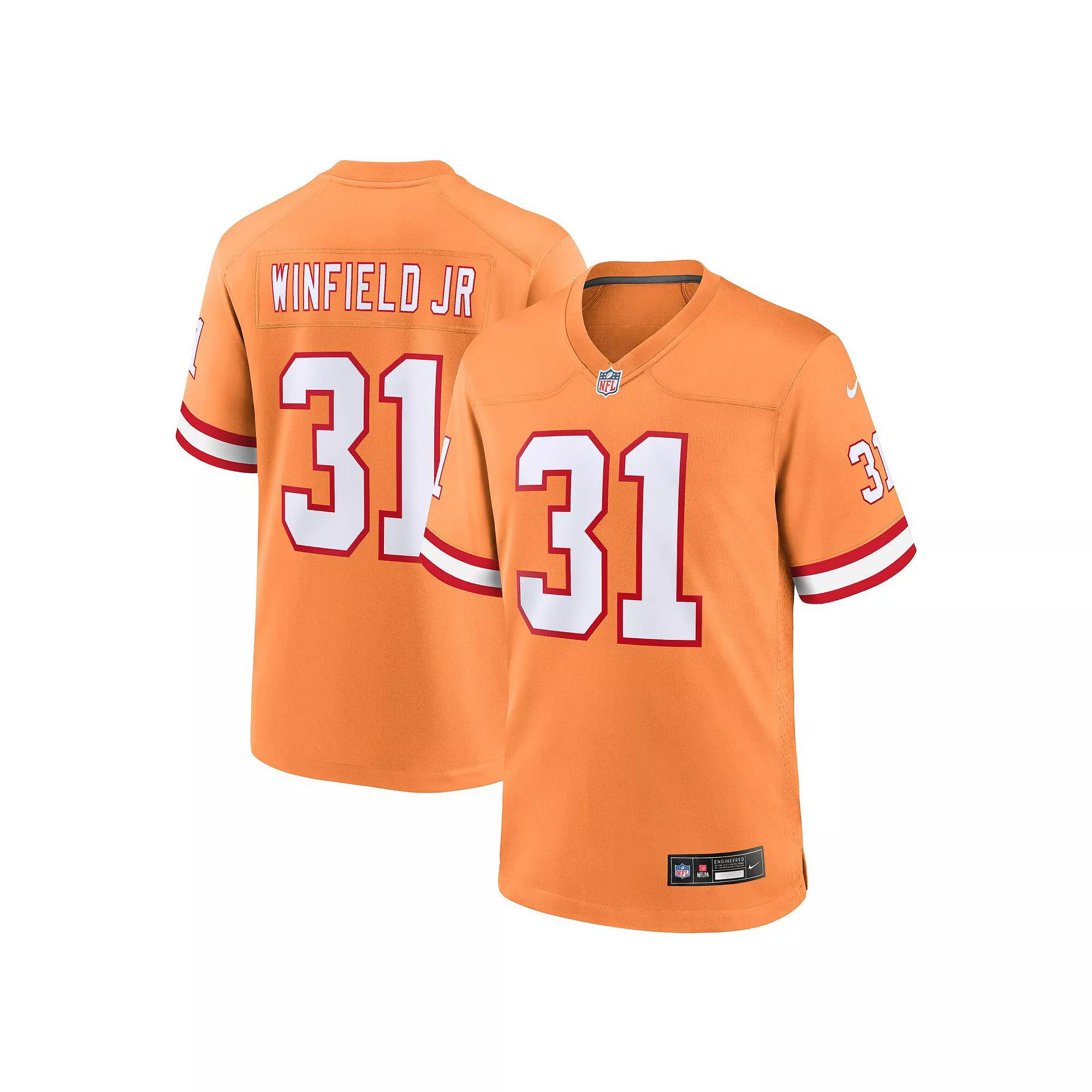 Men's Nike Vita Vea Orange Tampa Bay Buccaneers Throwback Game Jersey, Size: Small Product Image