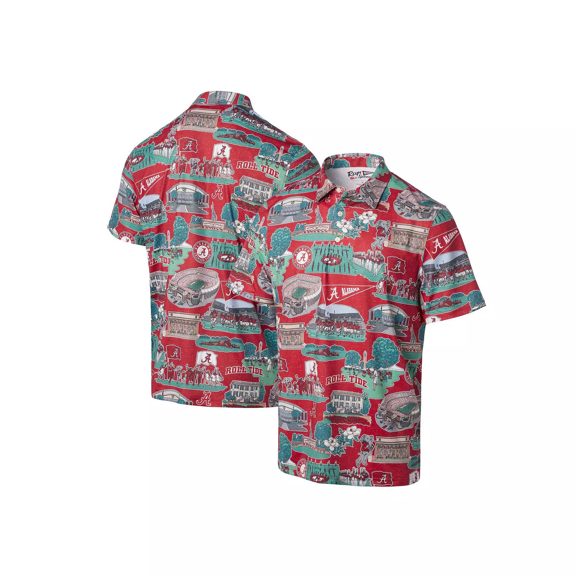 Men's Reyn Spooner Crimson Alabama Crimson Tide Scenic Polo, Size: Small, Red Product Image
