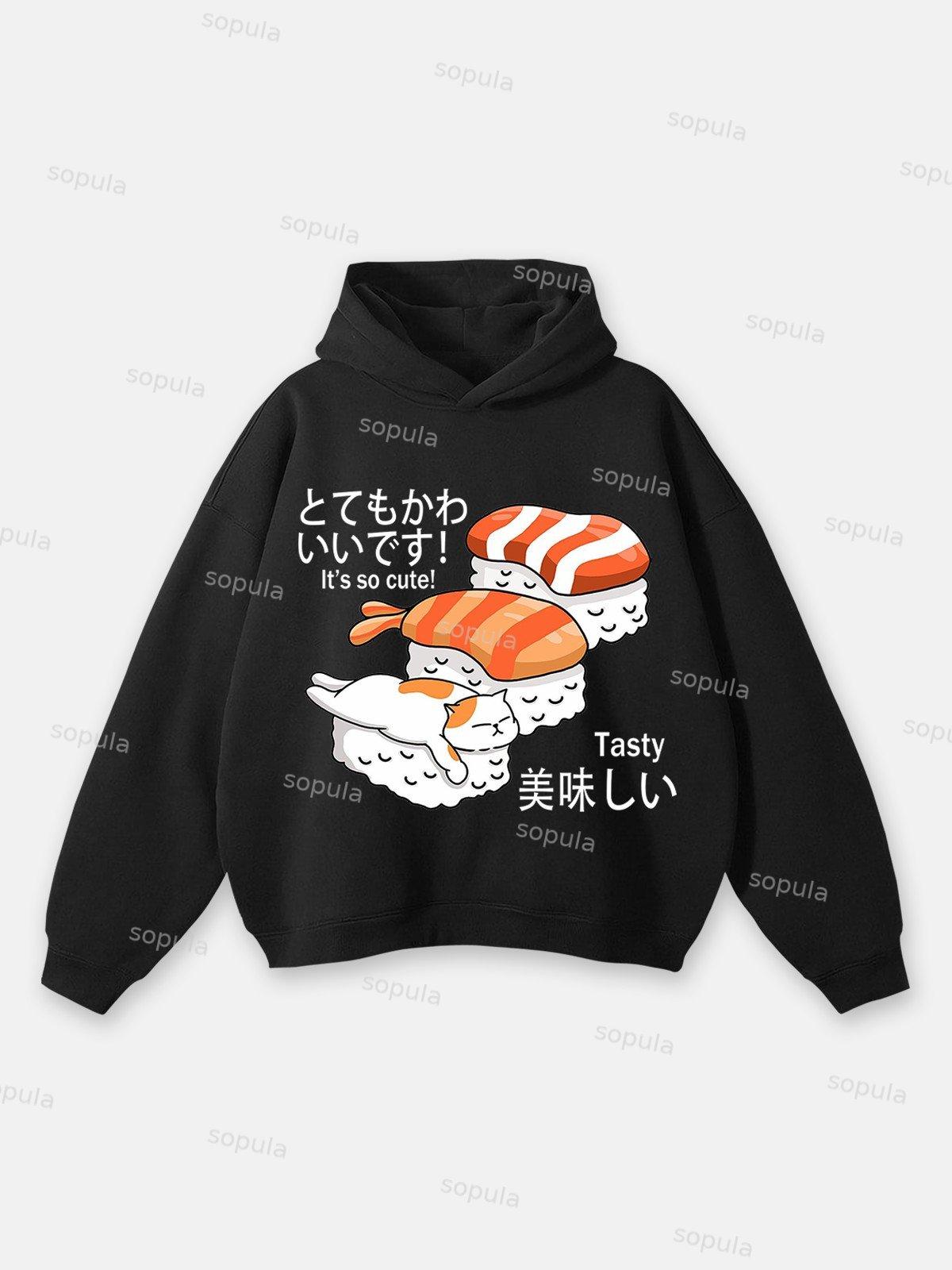 Sopula Japan Sushi Graphic Hoodie Product Image