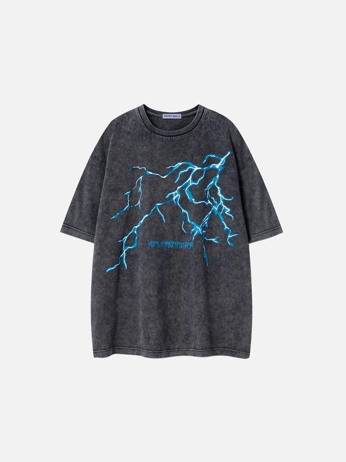 Aelfric Eden Washed Lightning Print Tee Product Image