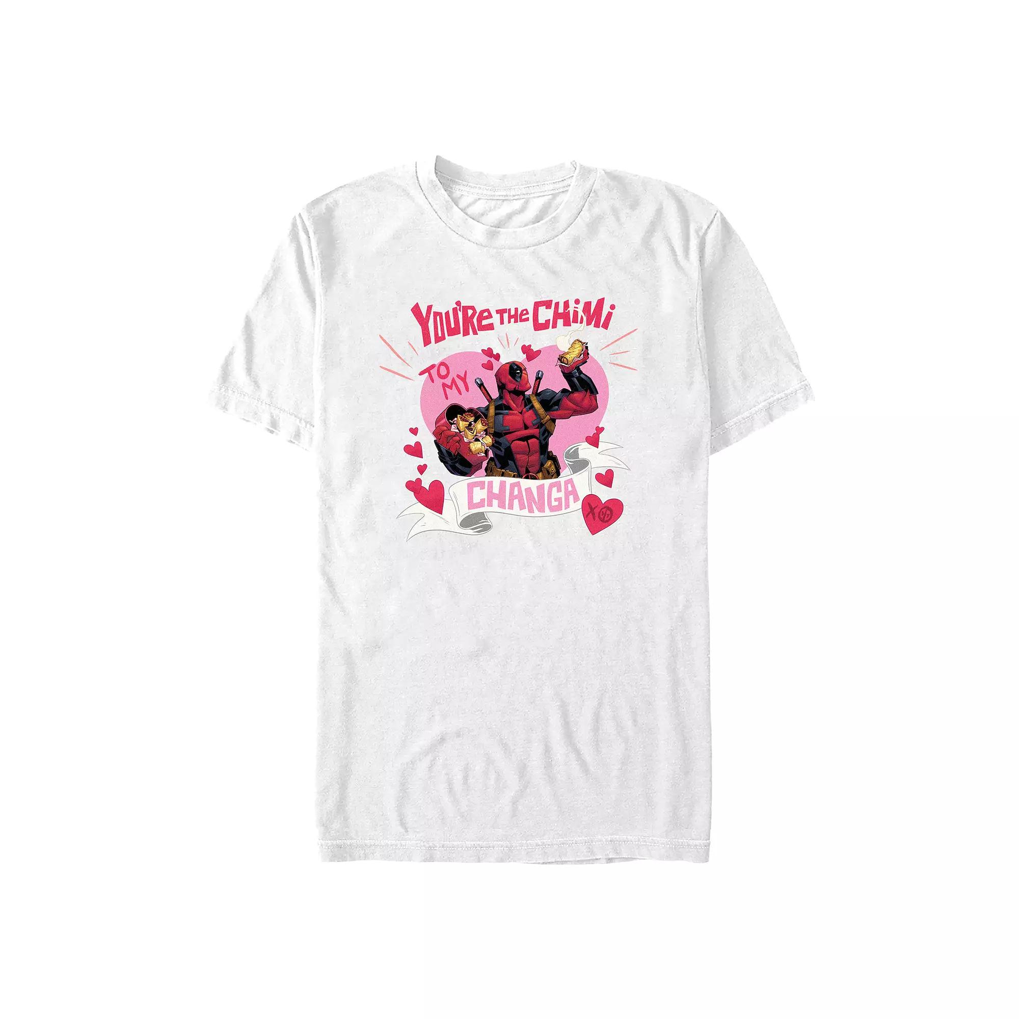 Men's Marvel Deadpool You're The Chimi To My Changa Graphic Tee,  Product Image