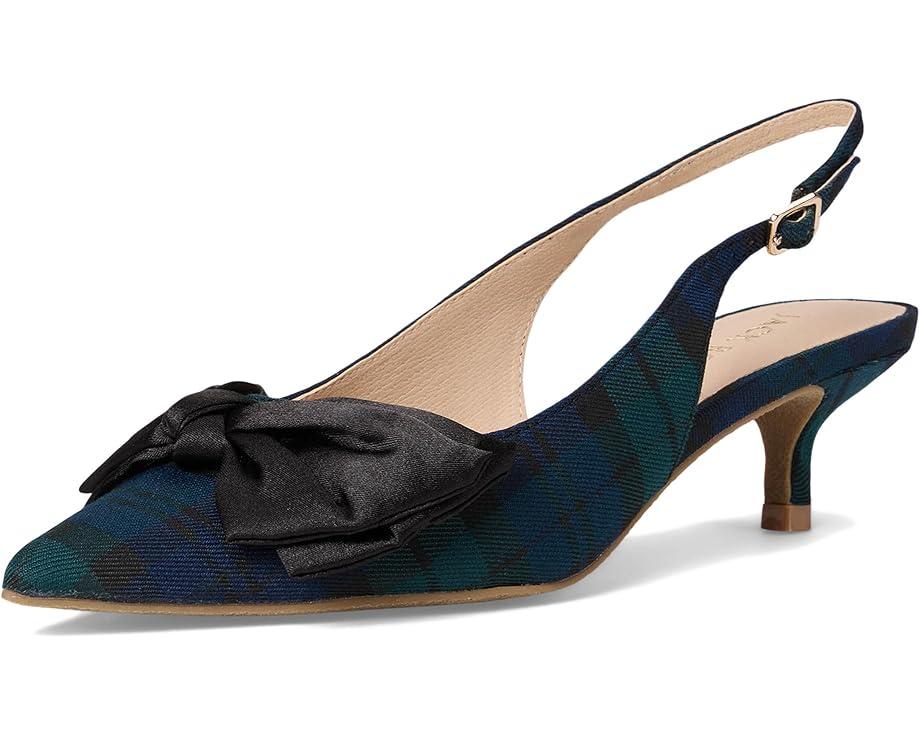 Women's Jack Rogers Debra Slingback Kitten Heel - Plaid/Satin Product Image