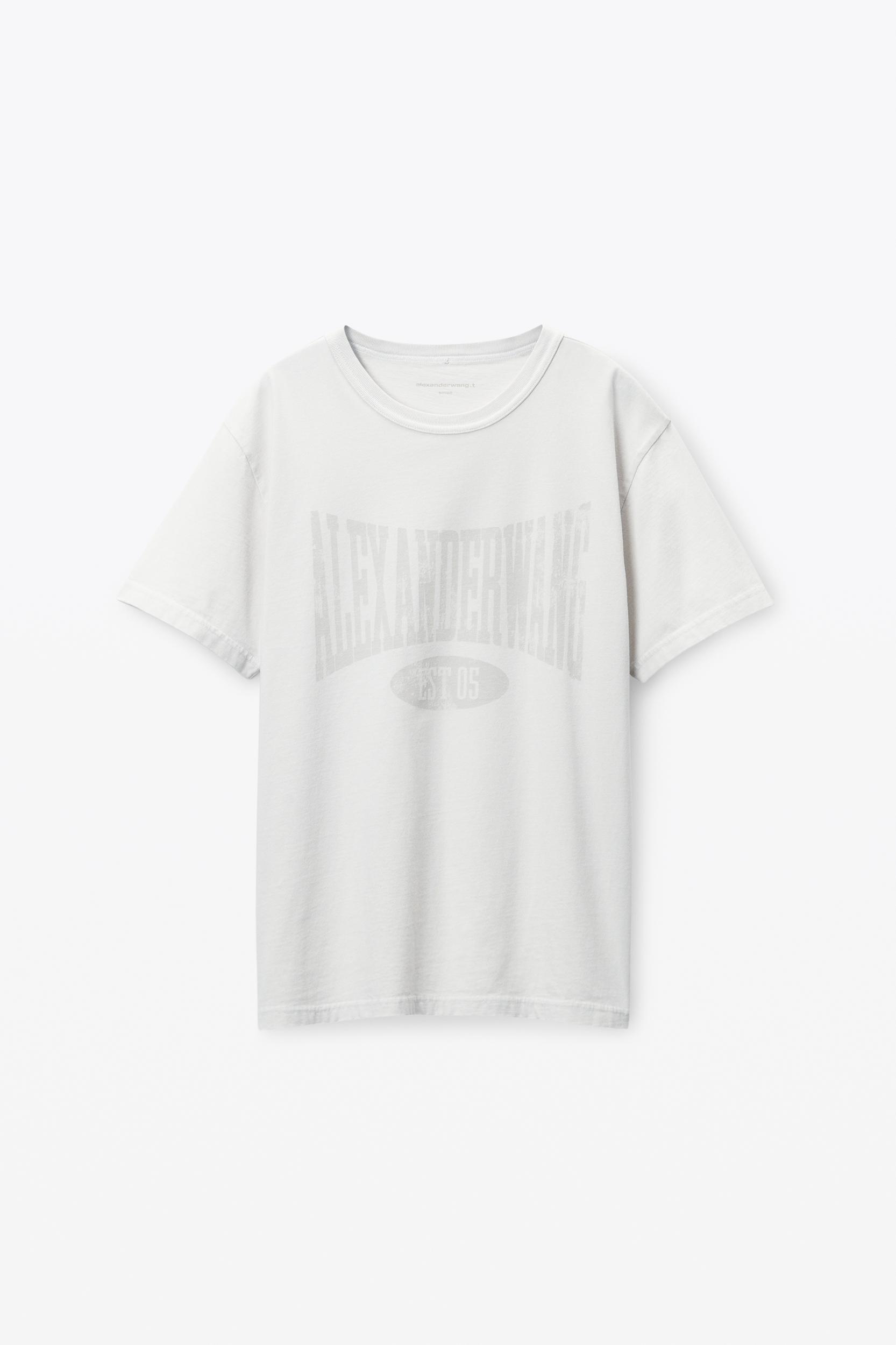 Distressed Logo Cotton Tee Product Image