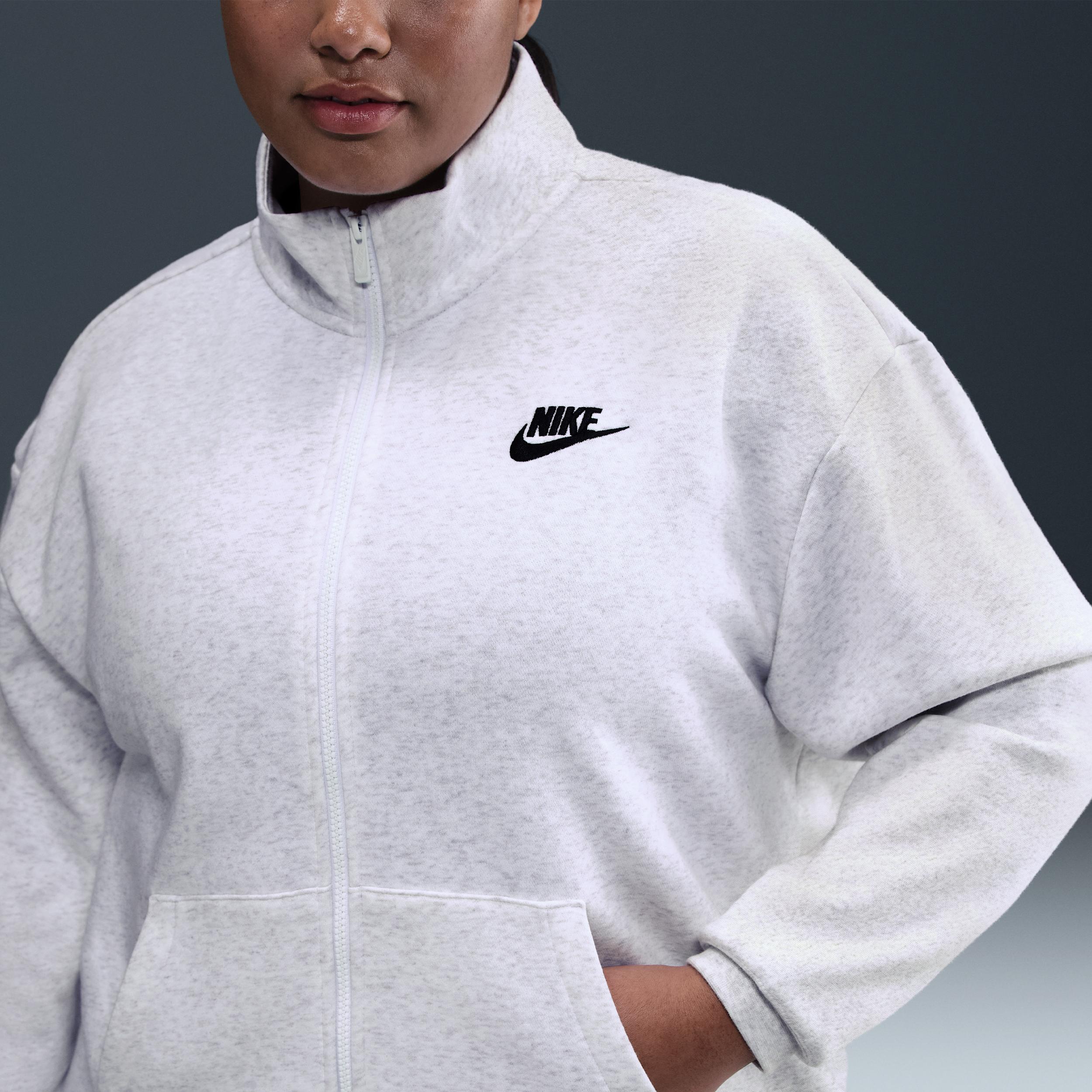 Women's Nike Sportswear Club Fleece Loose Track Jacket (Plus Size) Product Image