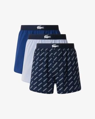 3-Pack Plain and Print Cotton Boxers Product Image