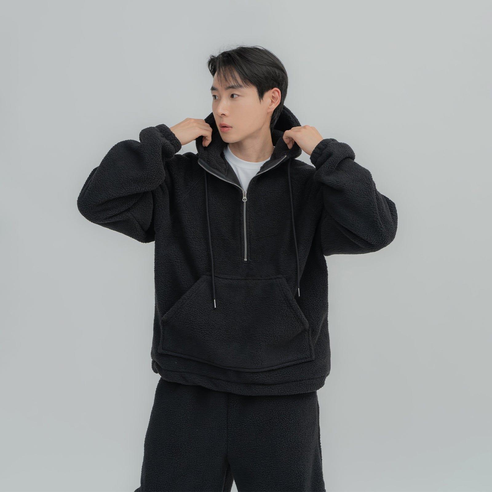 RT No. 12429 FLEECE QUARTER ZIP HOODIE & CARGO SWEATPANTS Product Image