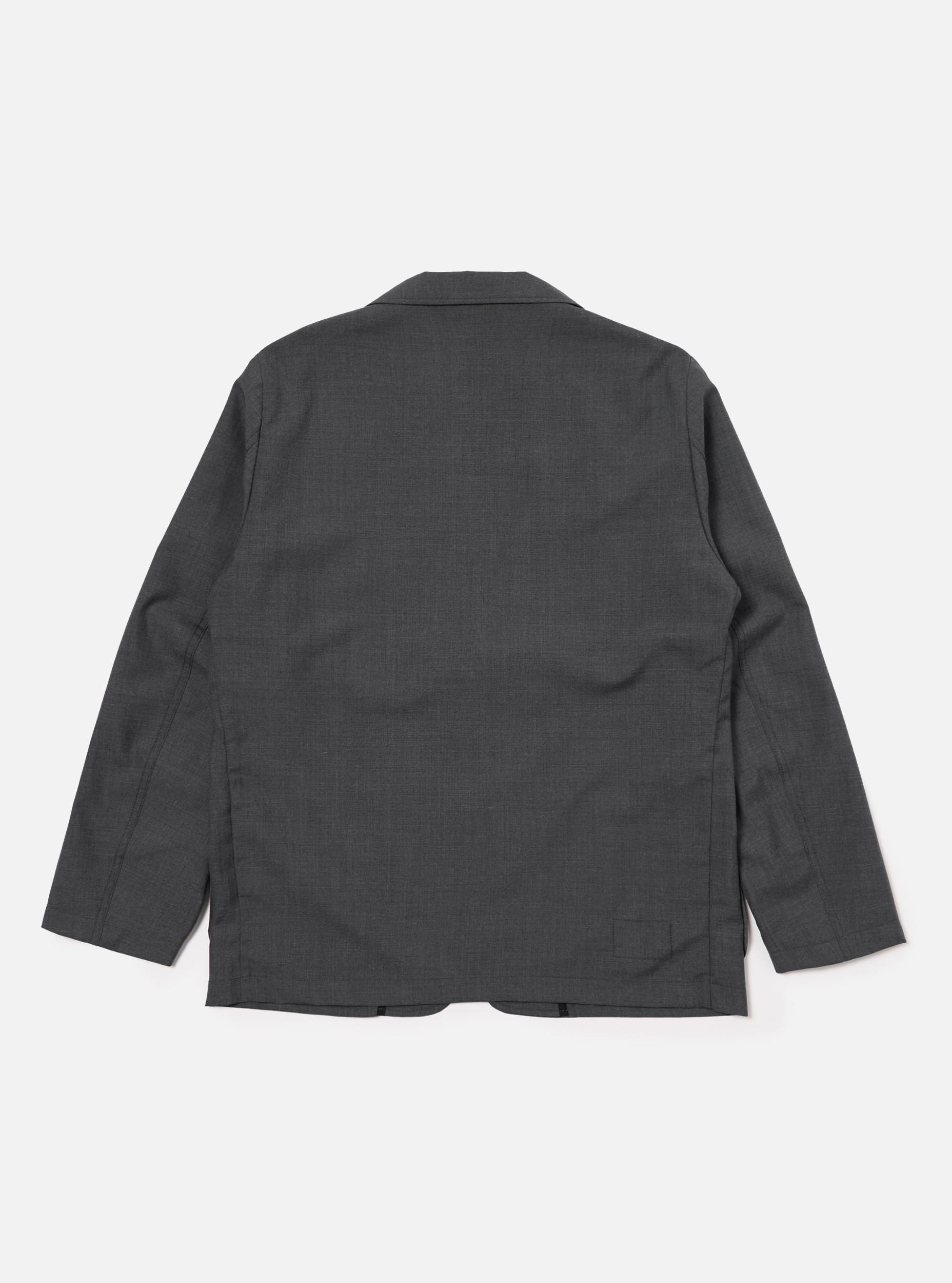 Grey Marl Tropical Suiting Two Button Jacket Product Image